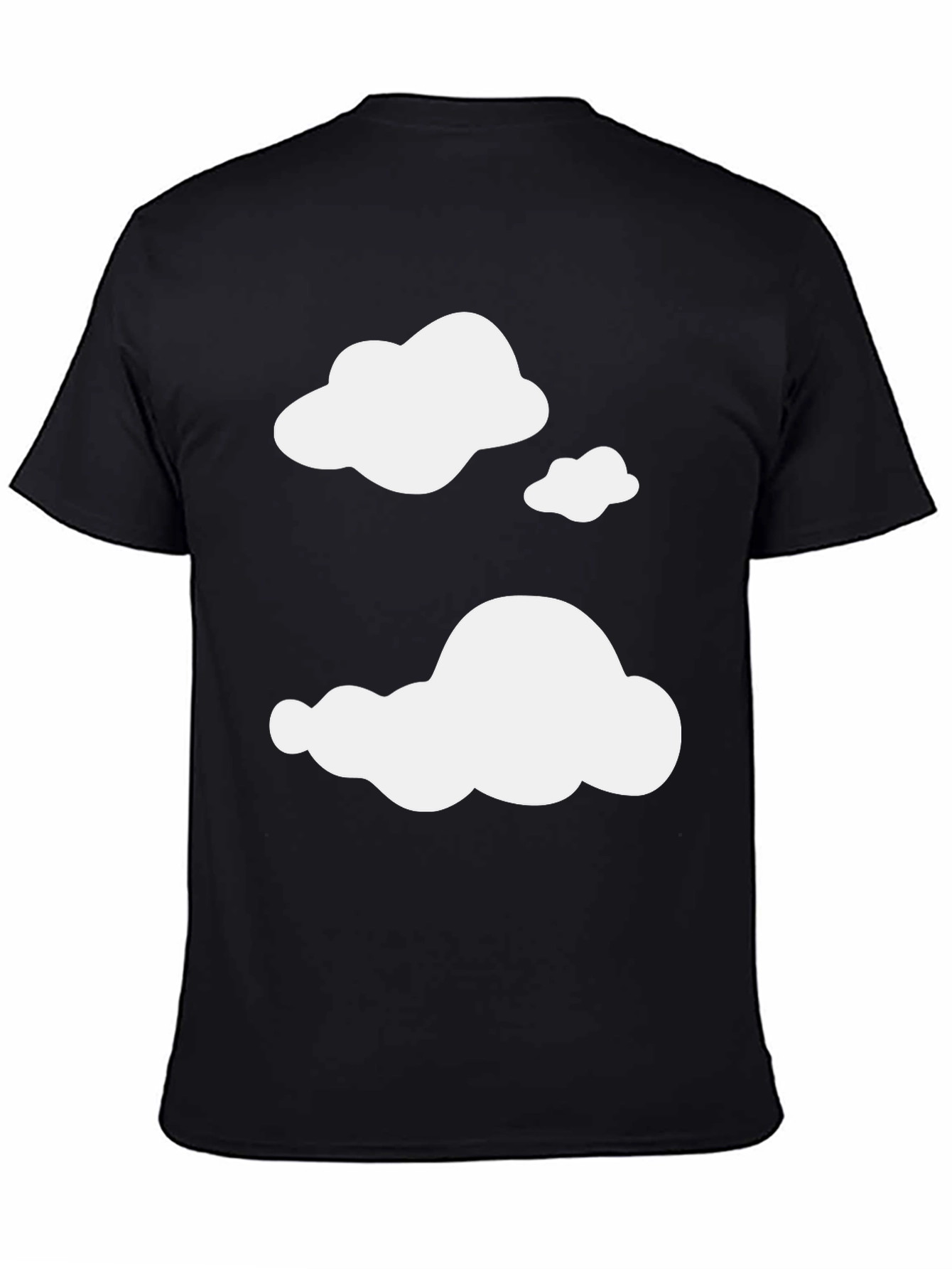 Cloud Print Black T-Shirt