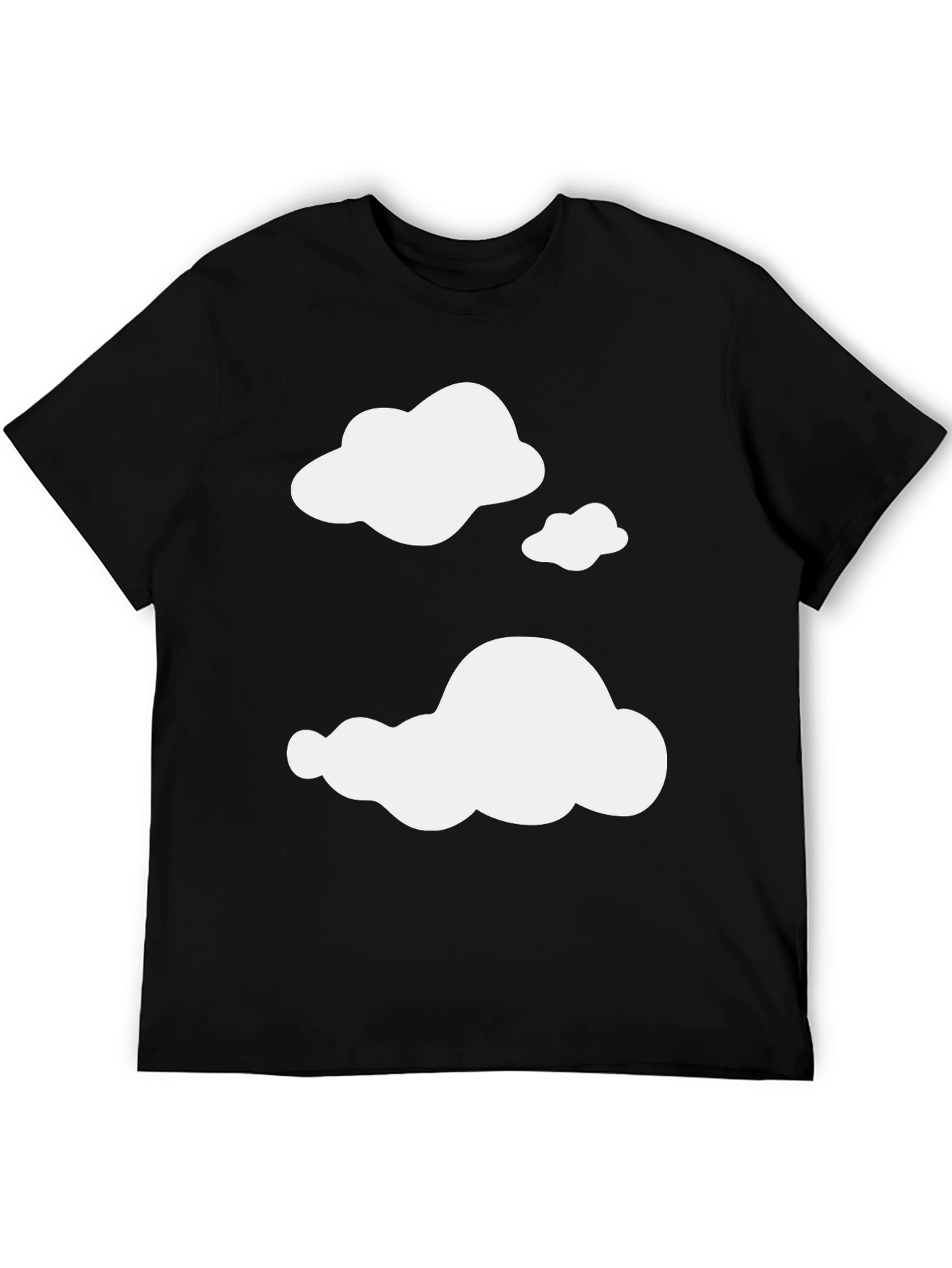 Cloud Print Black T-Shirt