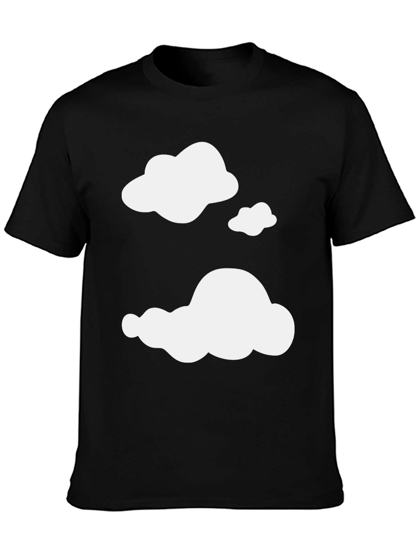 Cloud Print Black T-Shirt