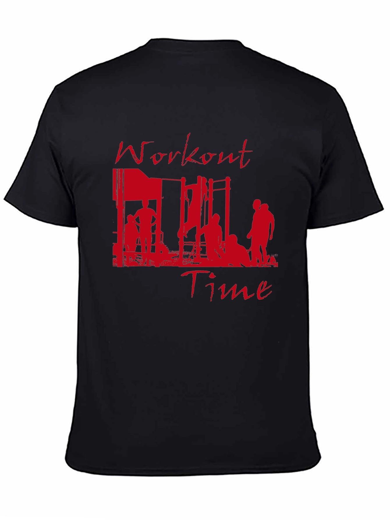 Workout Time Graphic Tee - Gym Motivation Shirt