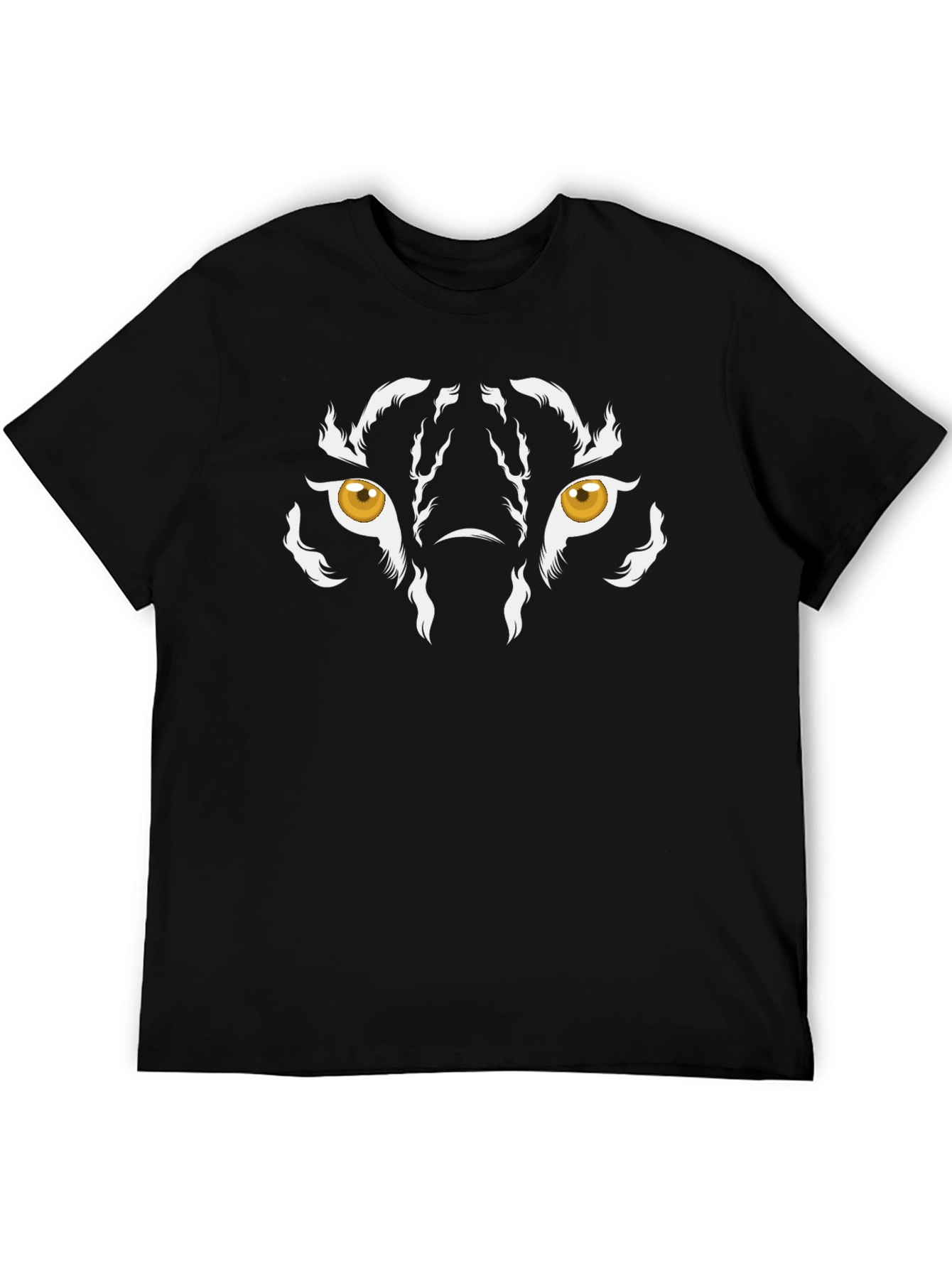 Tiger Eyes Graphic Tee - Mens Black T-Shirt