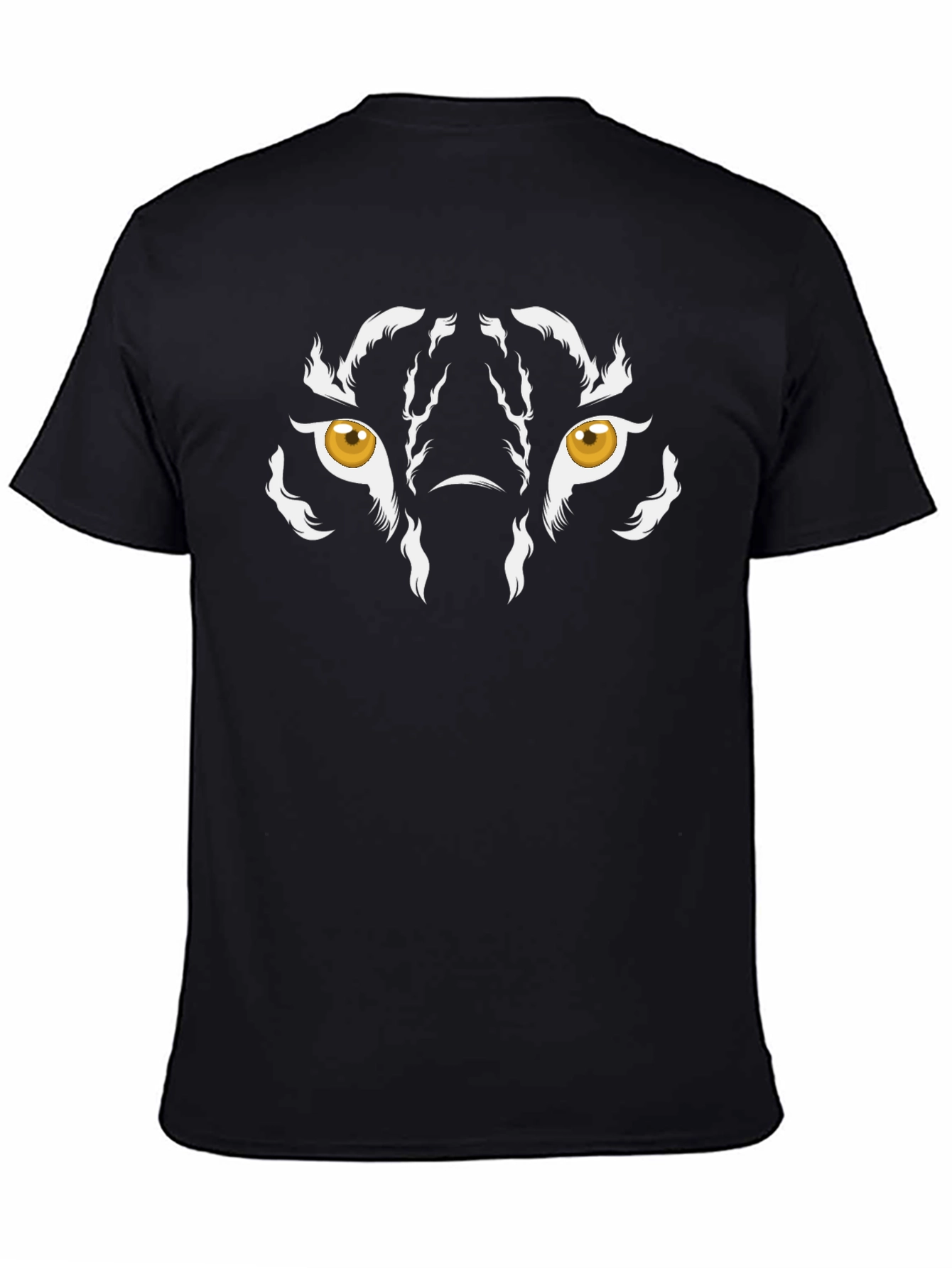 Tiger Eyes Graphic Tee - Mens Black T-Shirt