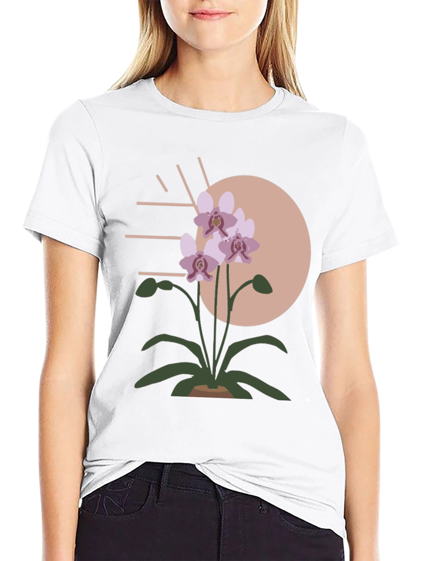 Modern Floral Graphic Tee - Stylish Mens Shirt