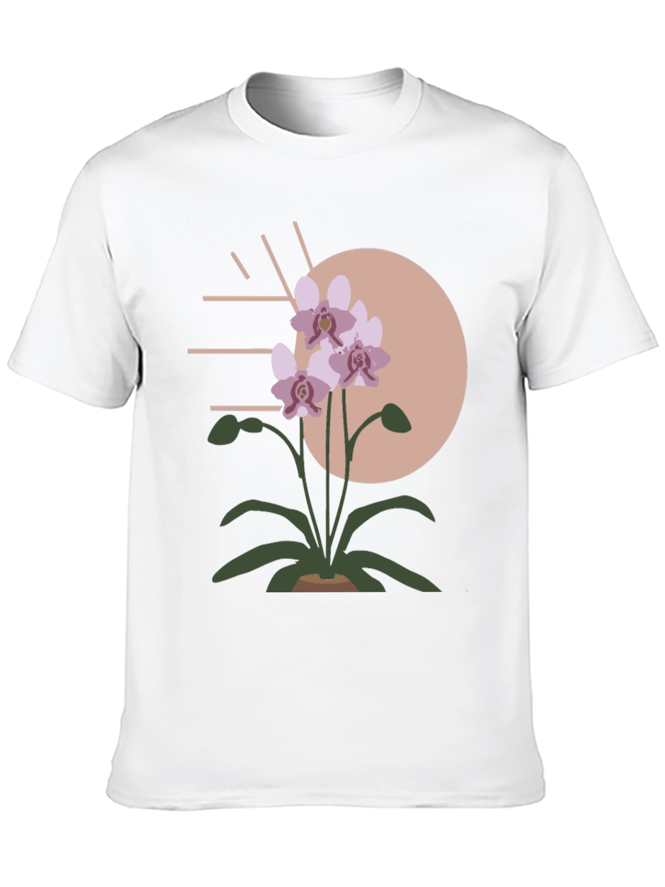 Modern Floral Graphic Tee - Stylish Mens Shirt