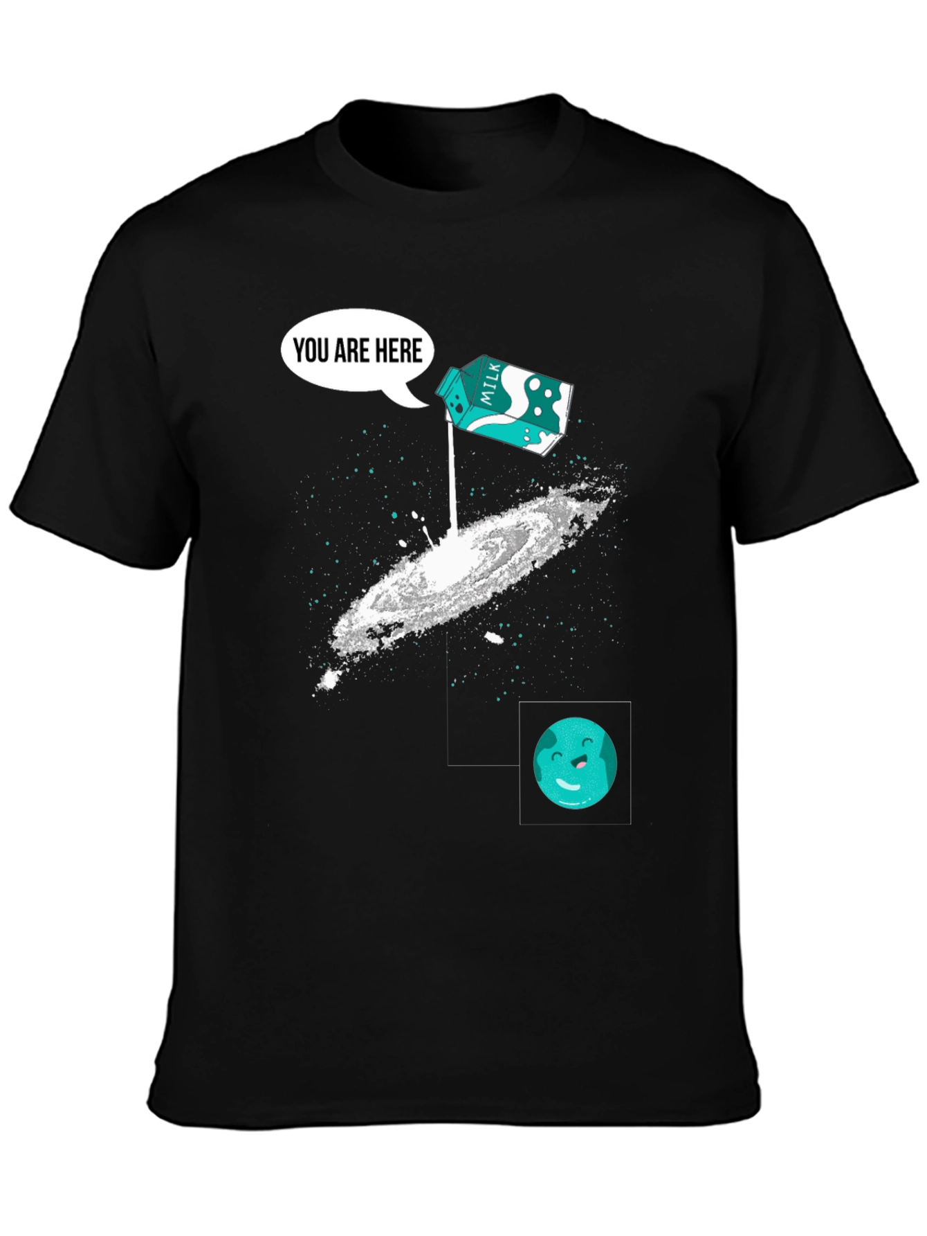 Milk Galaxy T-Shirt: You Are Here