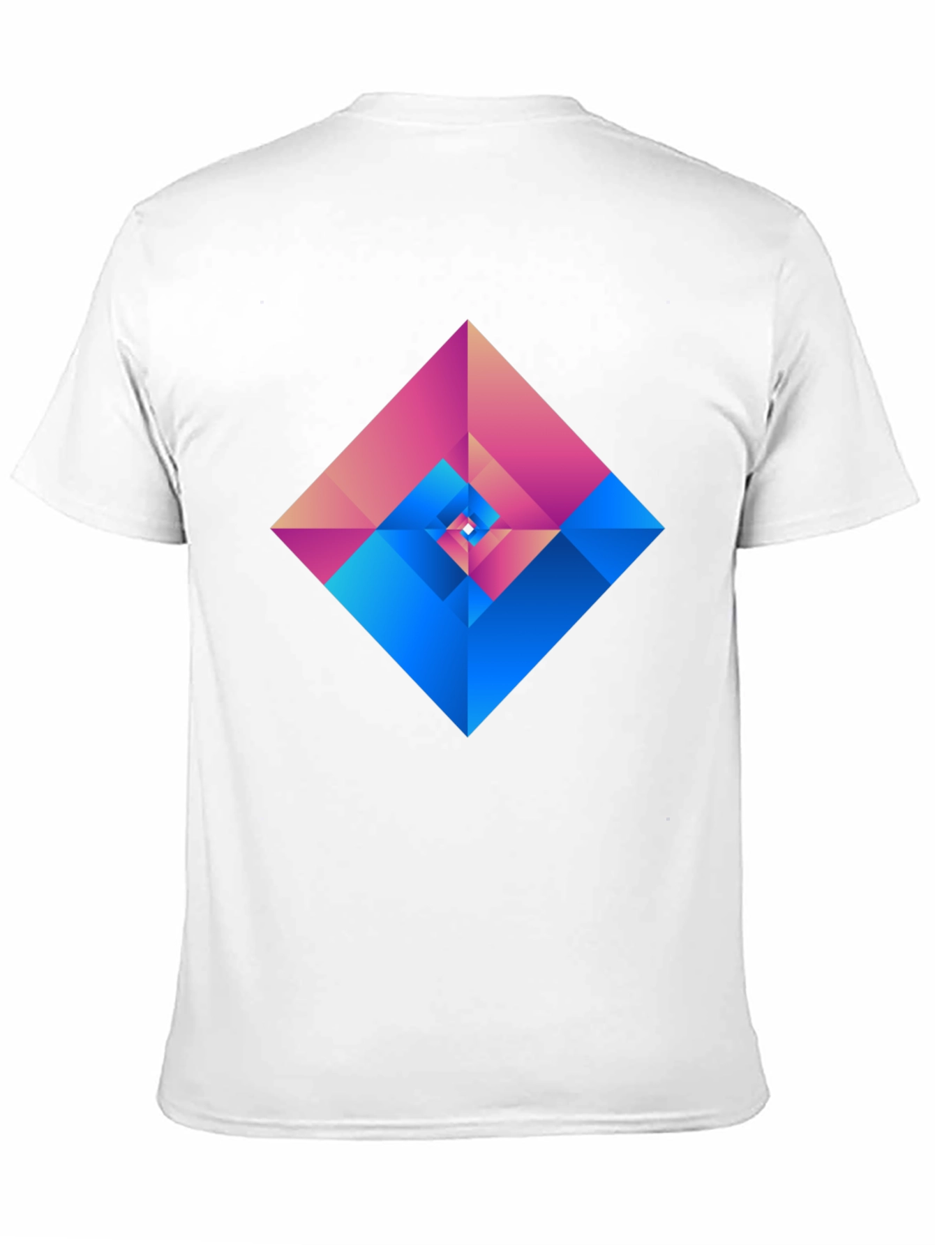 Geometric Prism Graphic Tee - Modern Style
