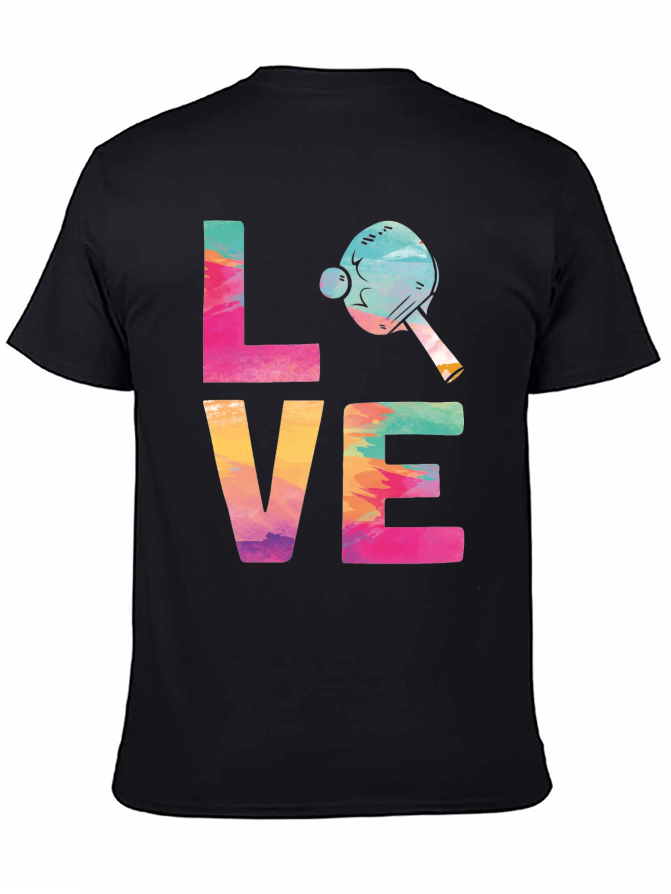 Love Ping Pong T-Shirt Tie Dye Design