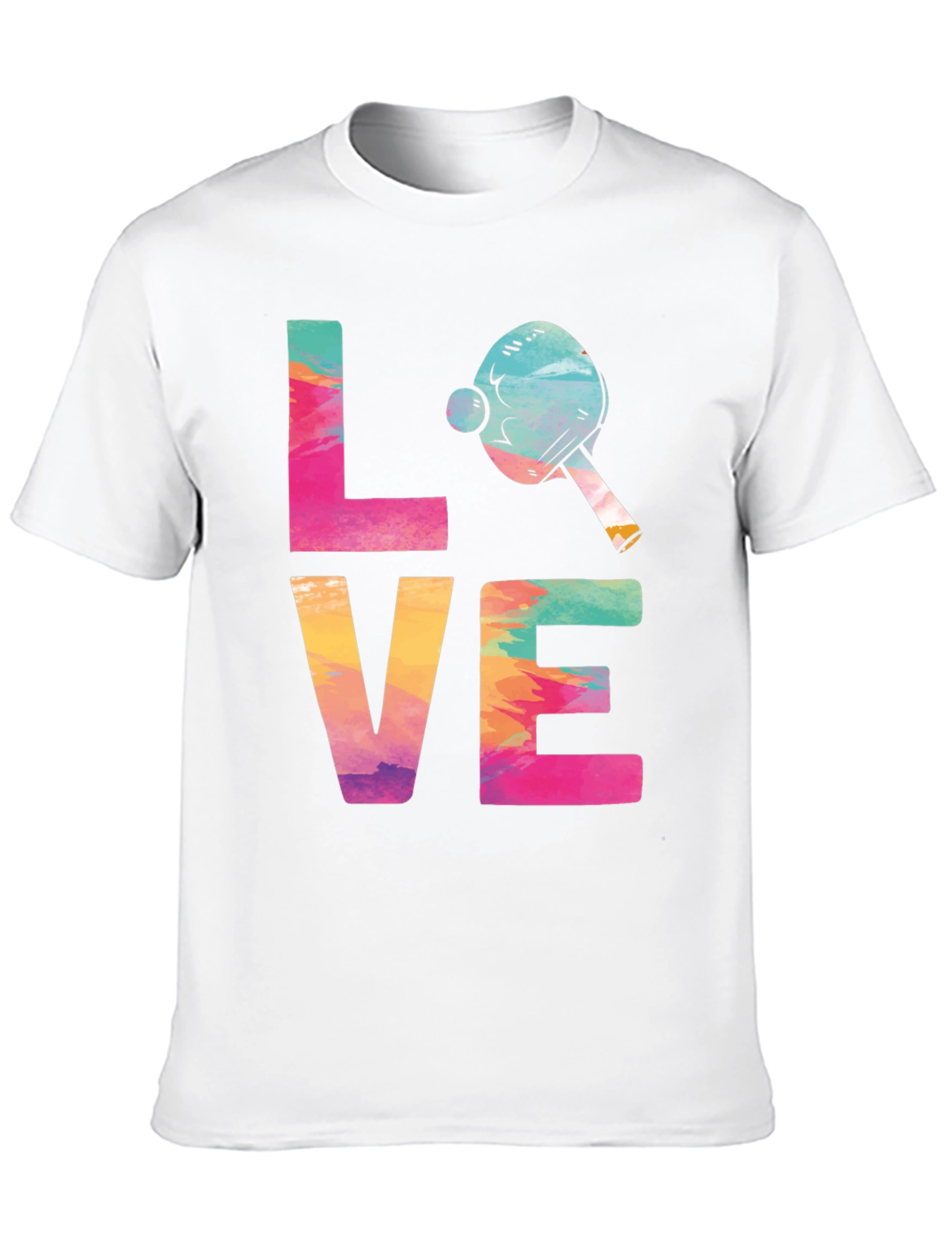 Love Ping Pong T-Shirt Tie Dye Design