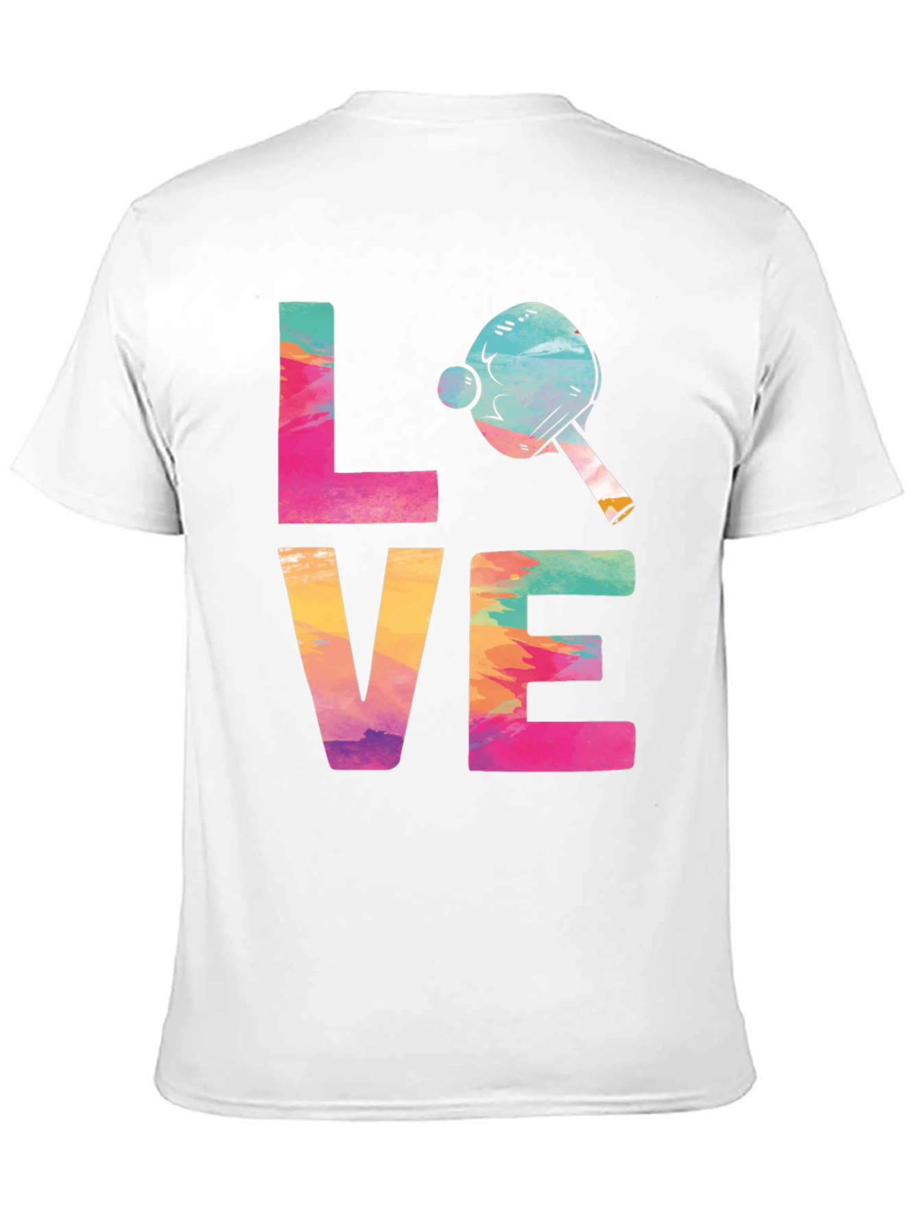 Love Ping Pong T-Shirt Tie Dye Design