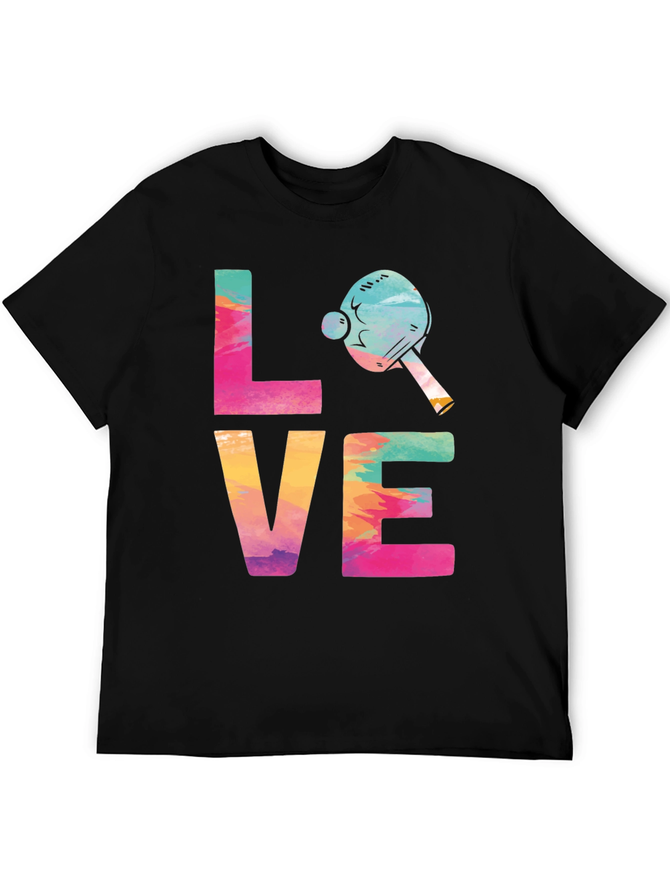 Love Ping Pong T-Shirt Tie Dye Design