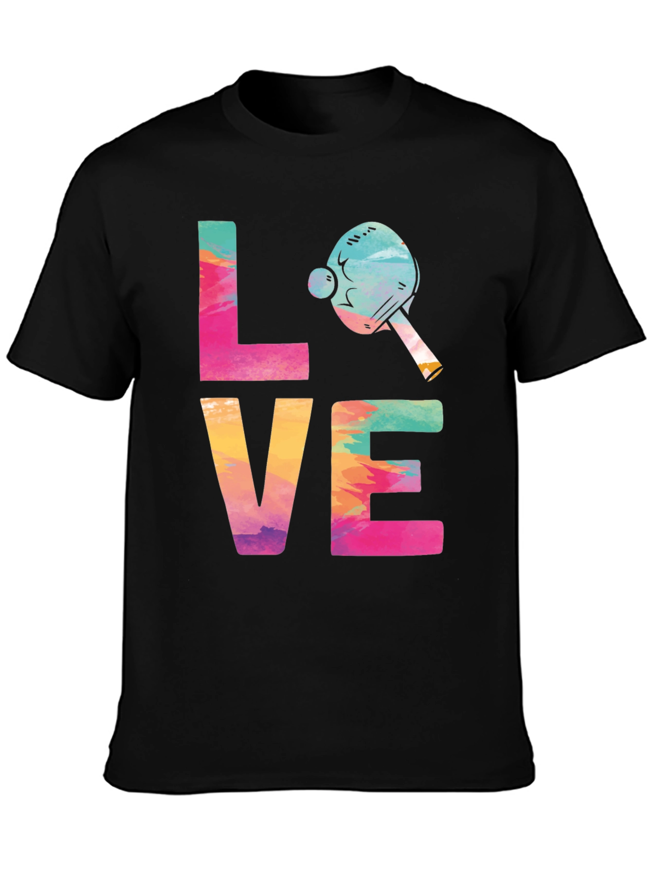 Love Ping Pong T-Shirt Tie Dye Design