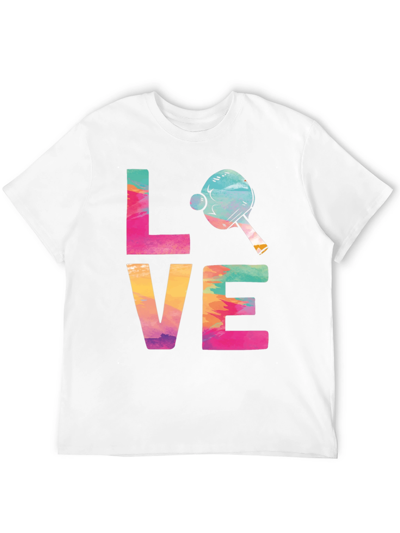 Love Ping Pong T-Shirt Tie Dye Design