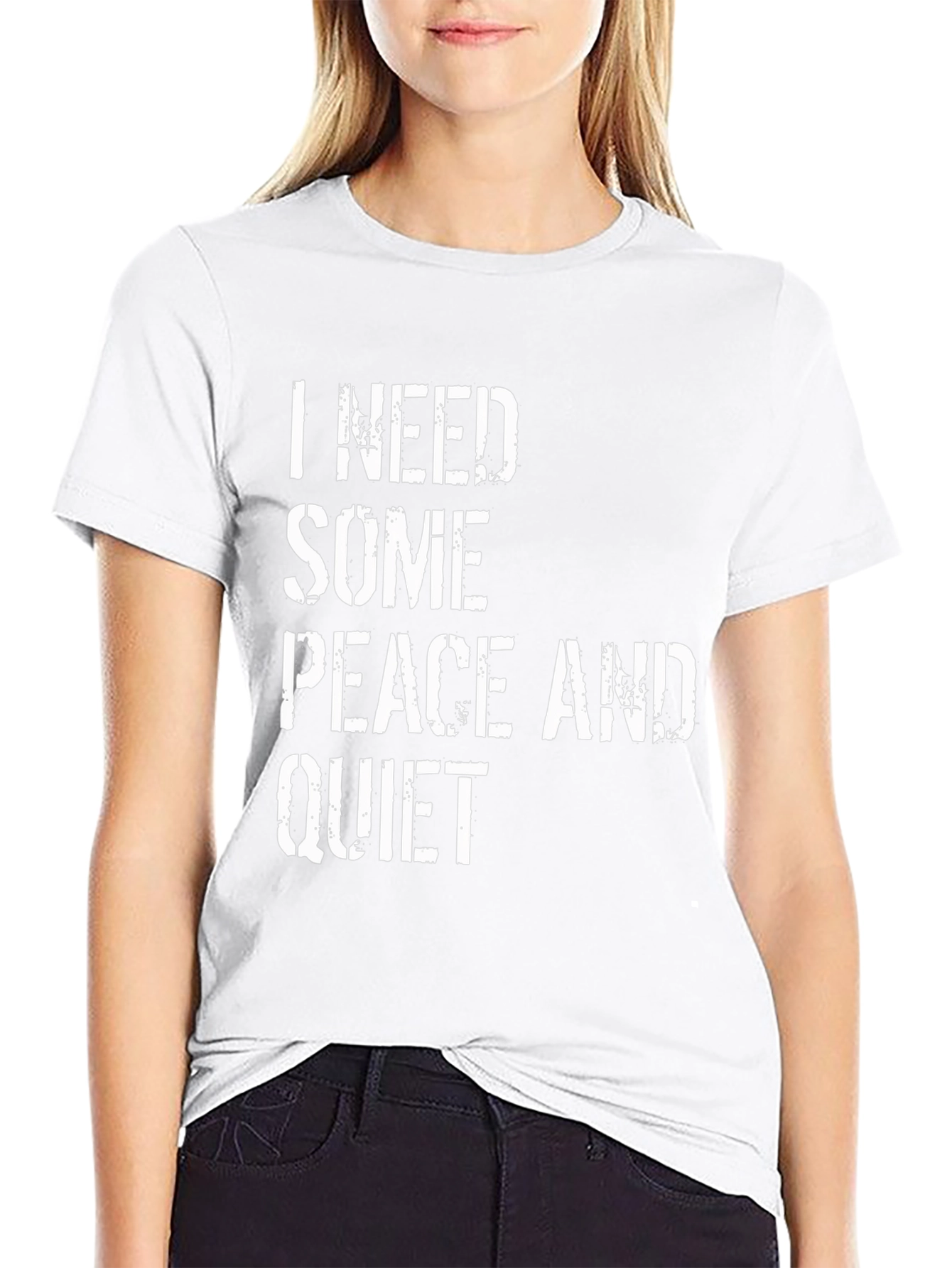 Peace and Quiet Graphic Tee - Black