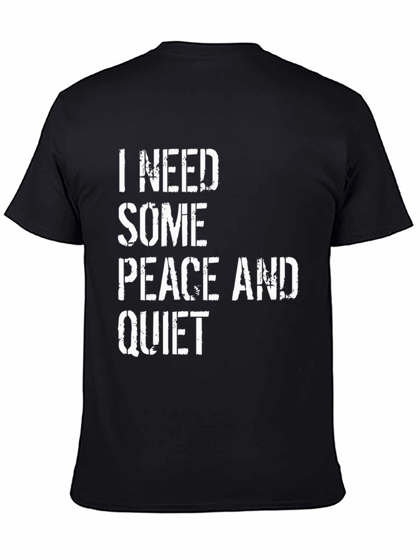 Peace and Quiet Graphic Tee - Black