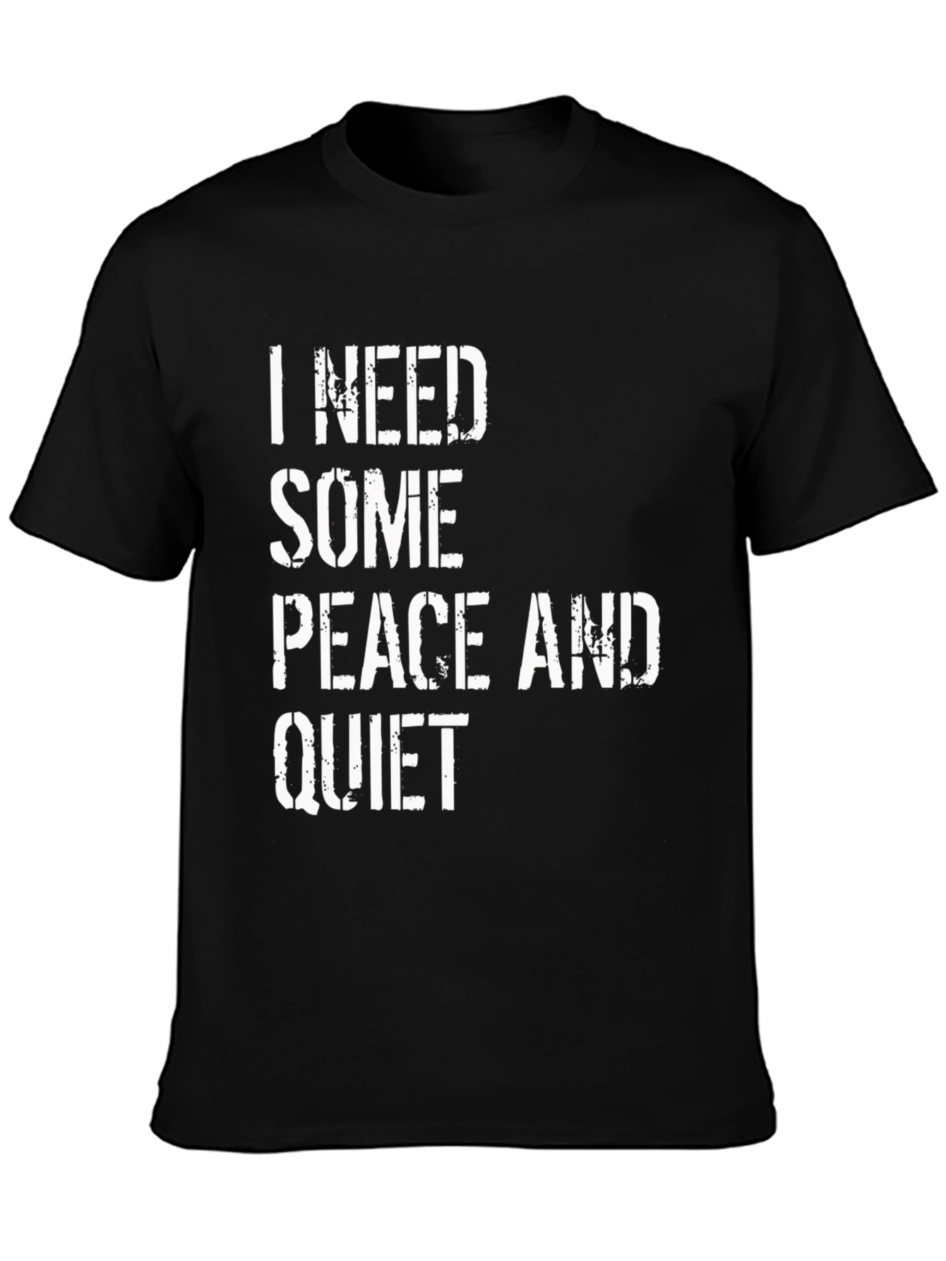 Peace and Quiet Graphic Tee - Black