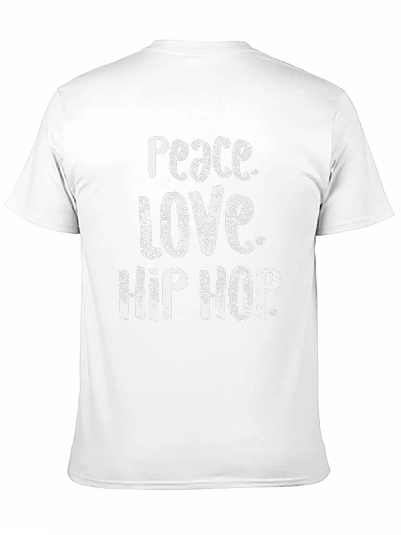Peace Love Hip Hop Black Graphic T-Shirt