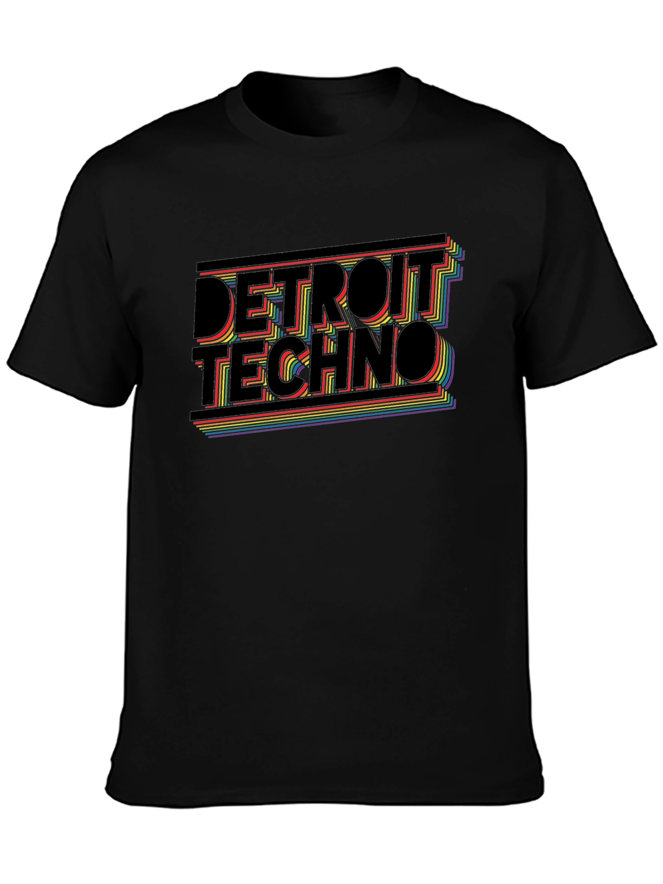 Detroit Techno Retro Graphic T-Shirt