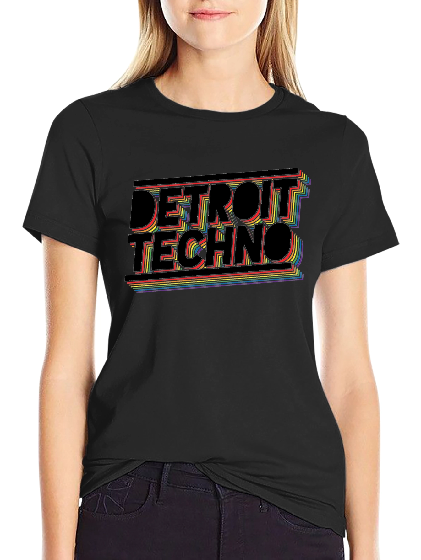 Detroit Techno Retro Graphic T-Shirt