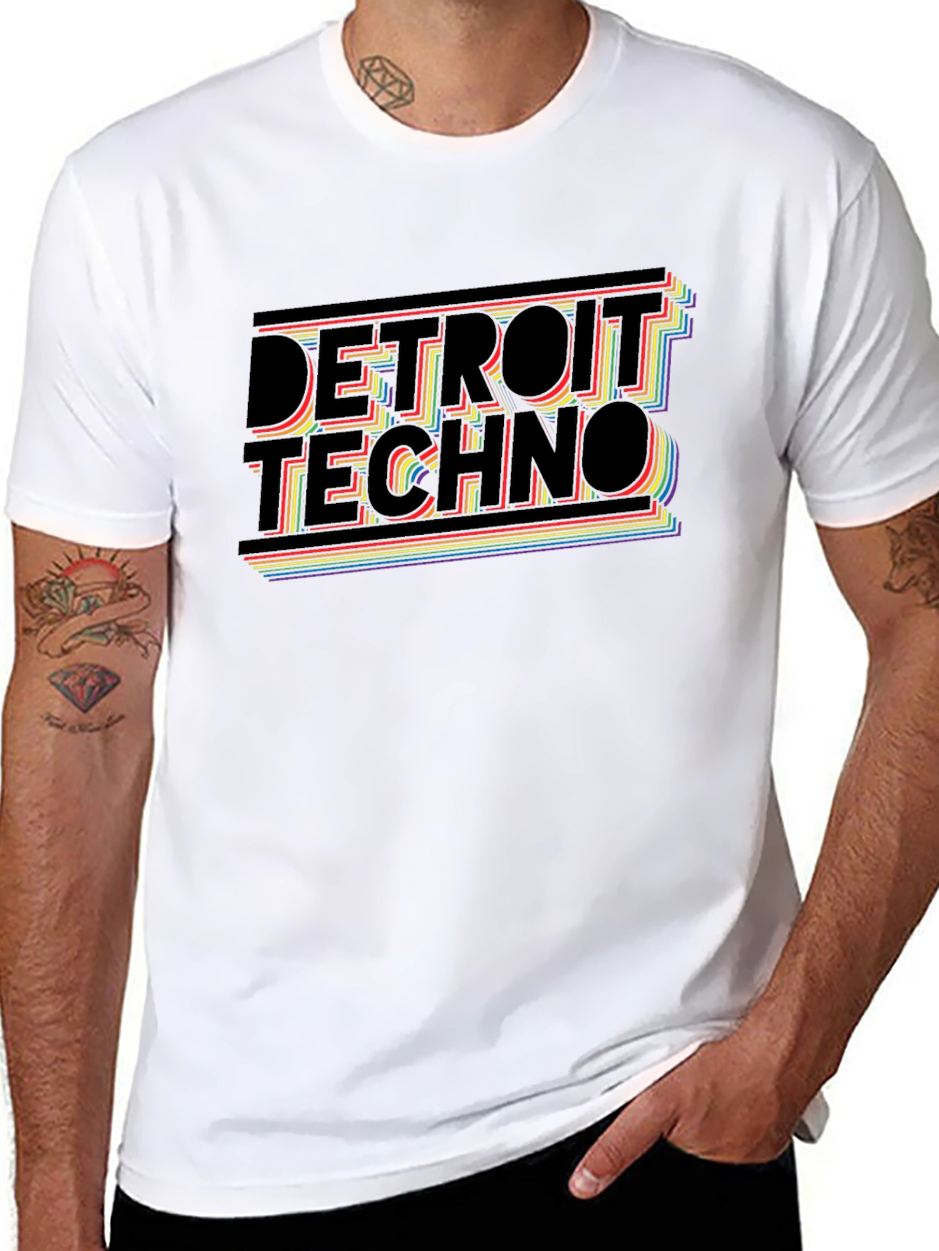 Detroit Techno Retro Graphic T-Shirt