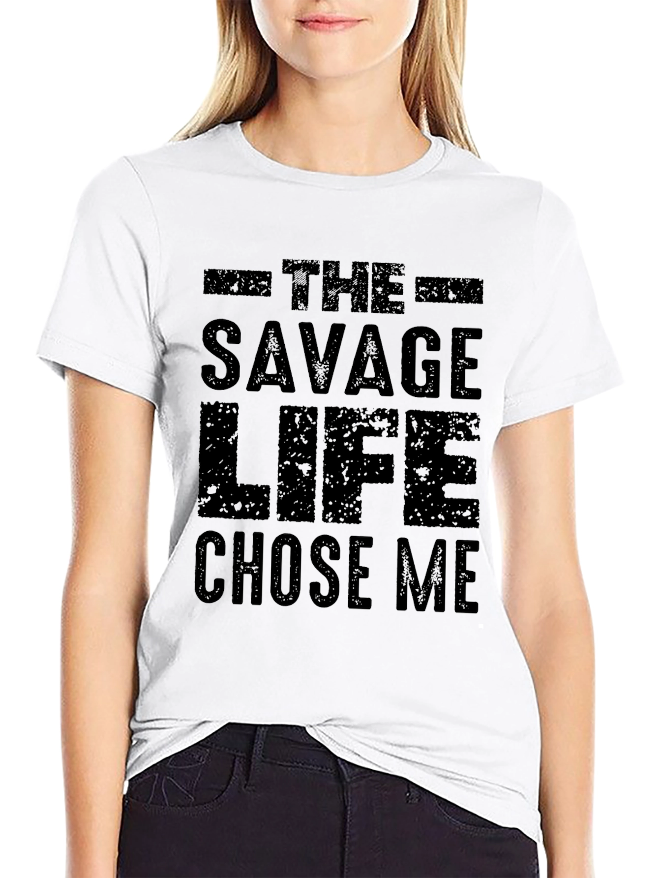 Savage Life T-Shirt - Mens Black Graphic Tee