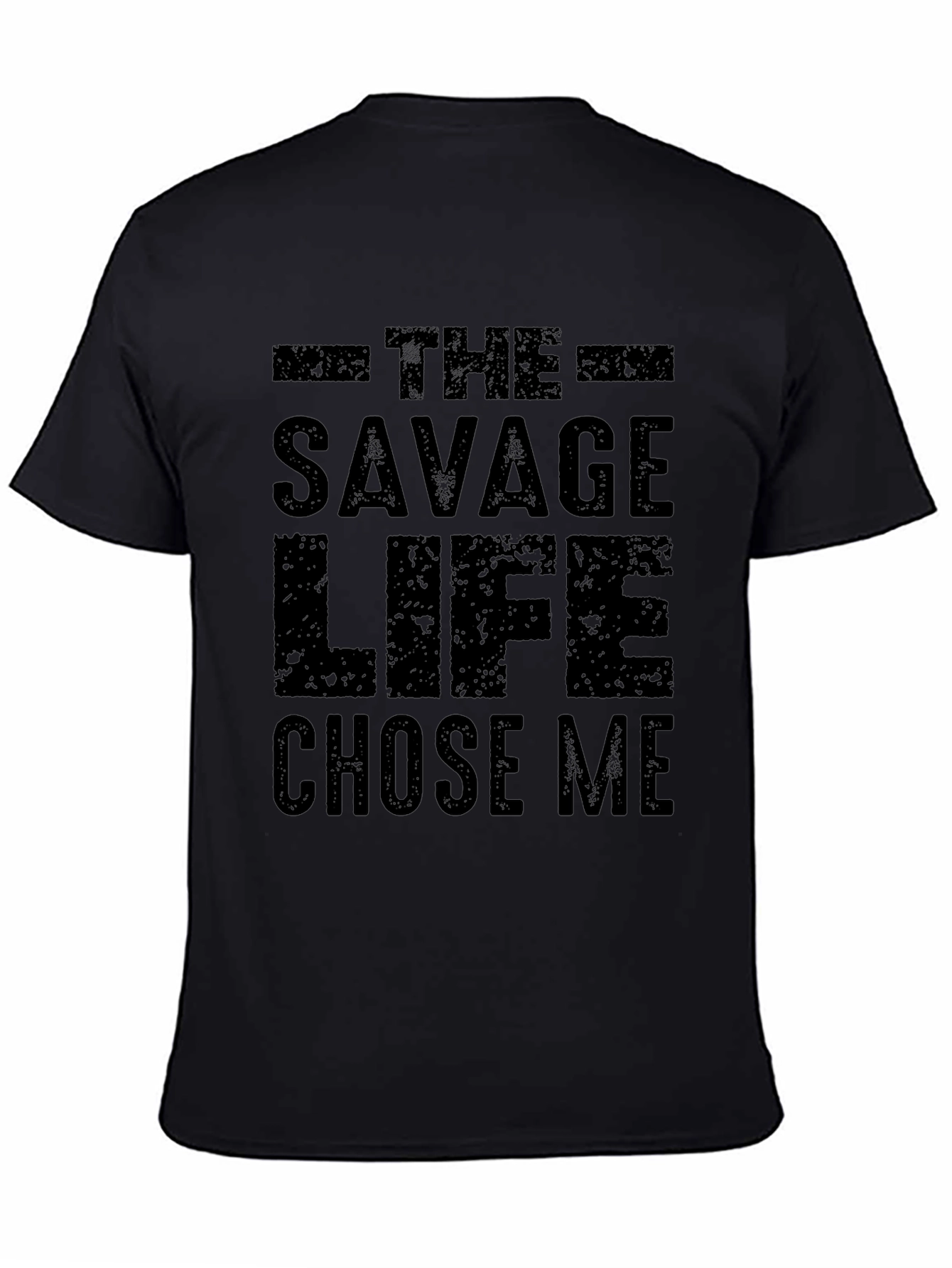 Savage Life T-Shirt - Mens Black Graphic Tee
