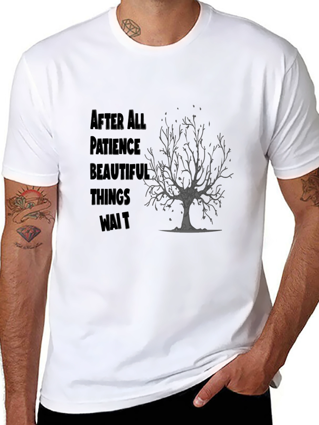Patience Tree Graphic T-Shirt - Comfort Fit