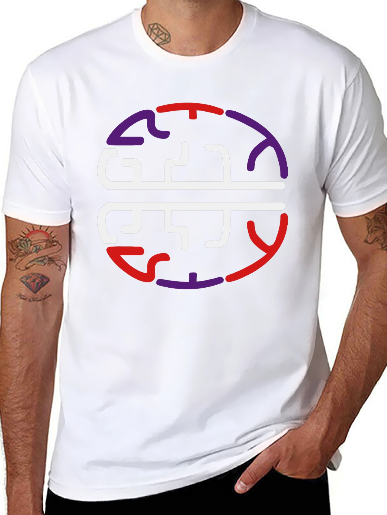 Brain Circuit Graphic Tee - Black