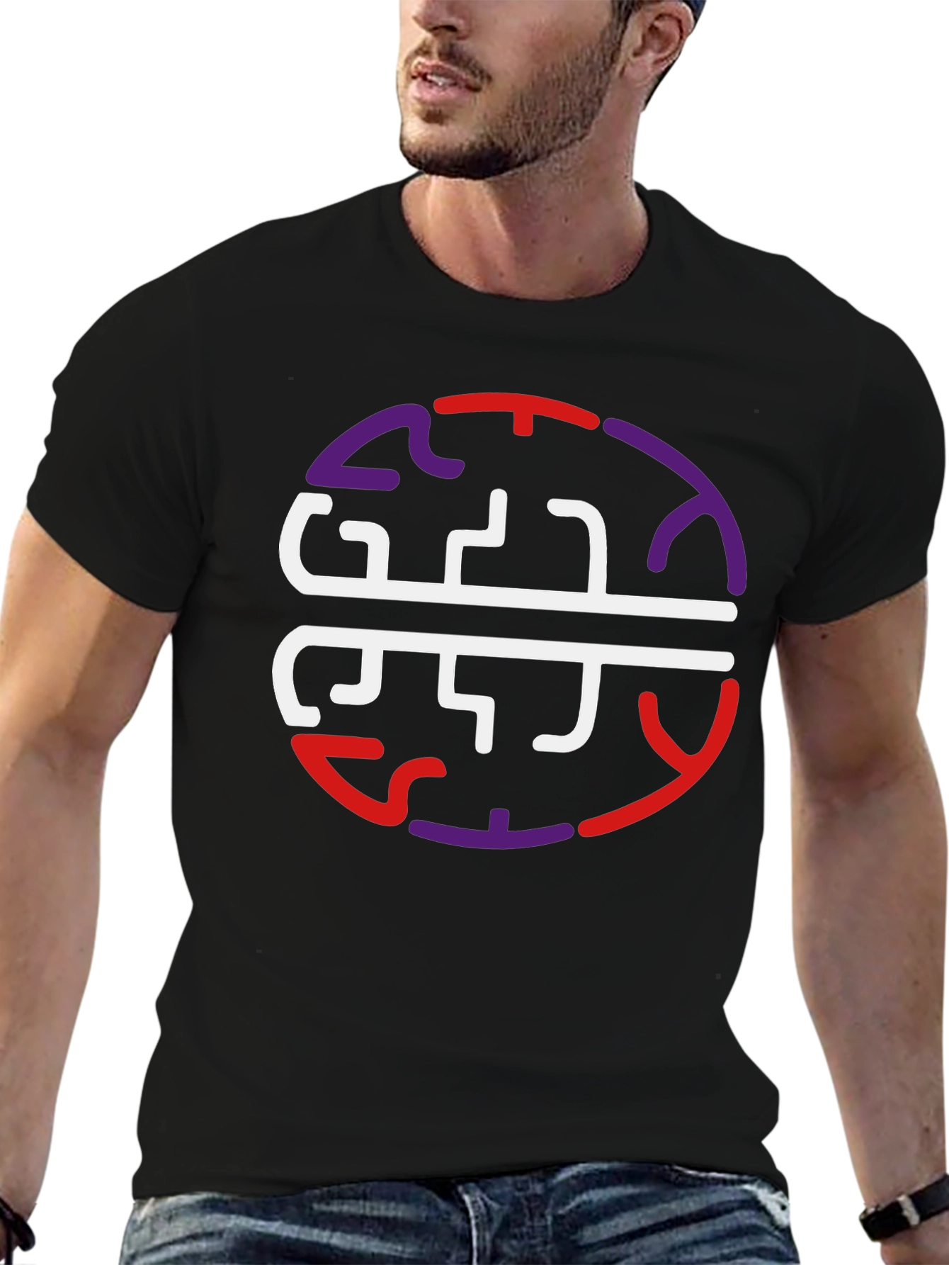 Brain Circuit Graphic Tee - Black