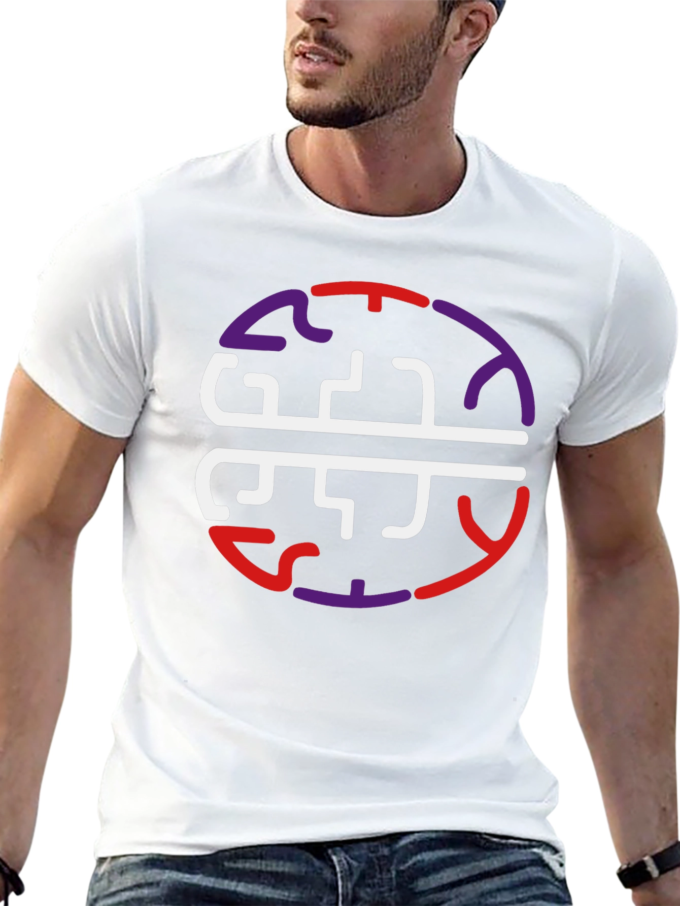 Brain Circuit Graphic Tee - Black