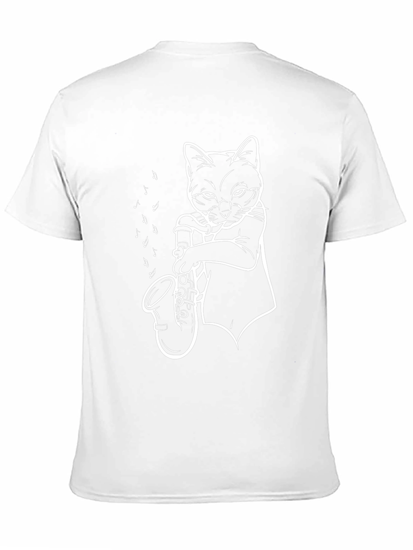 Cool Cat Saxophone Player Graphic Tee