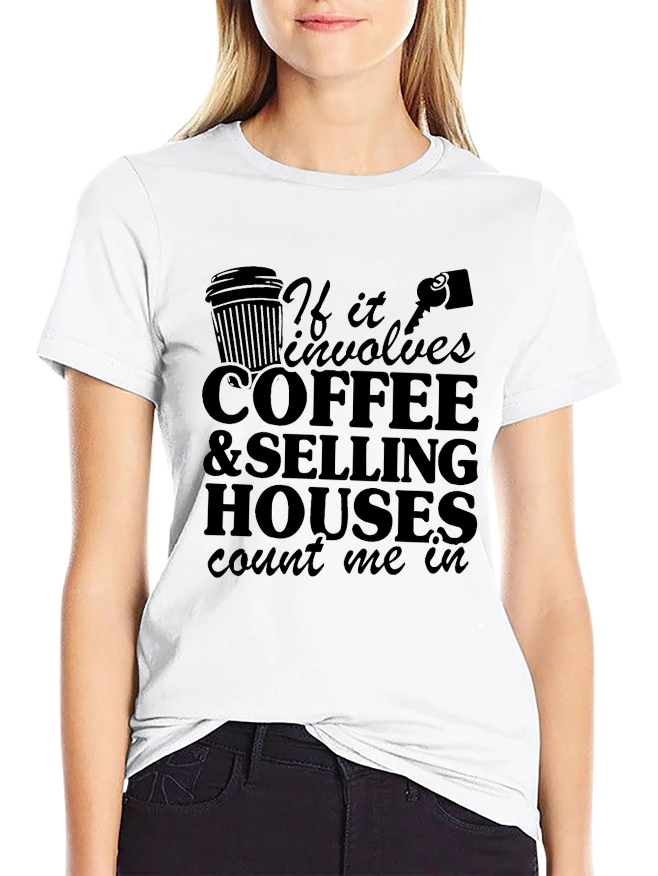 Coffee and Selling Houses Graphic Tee