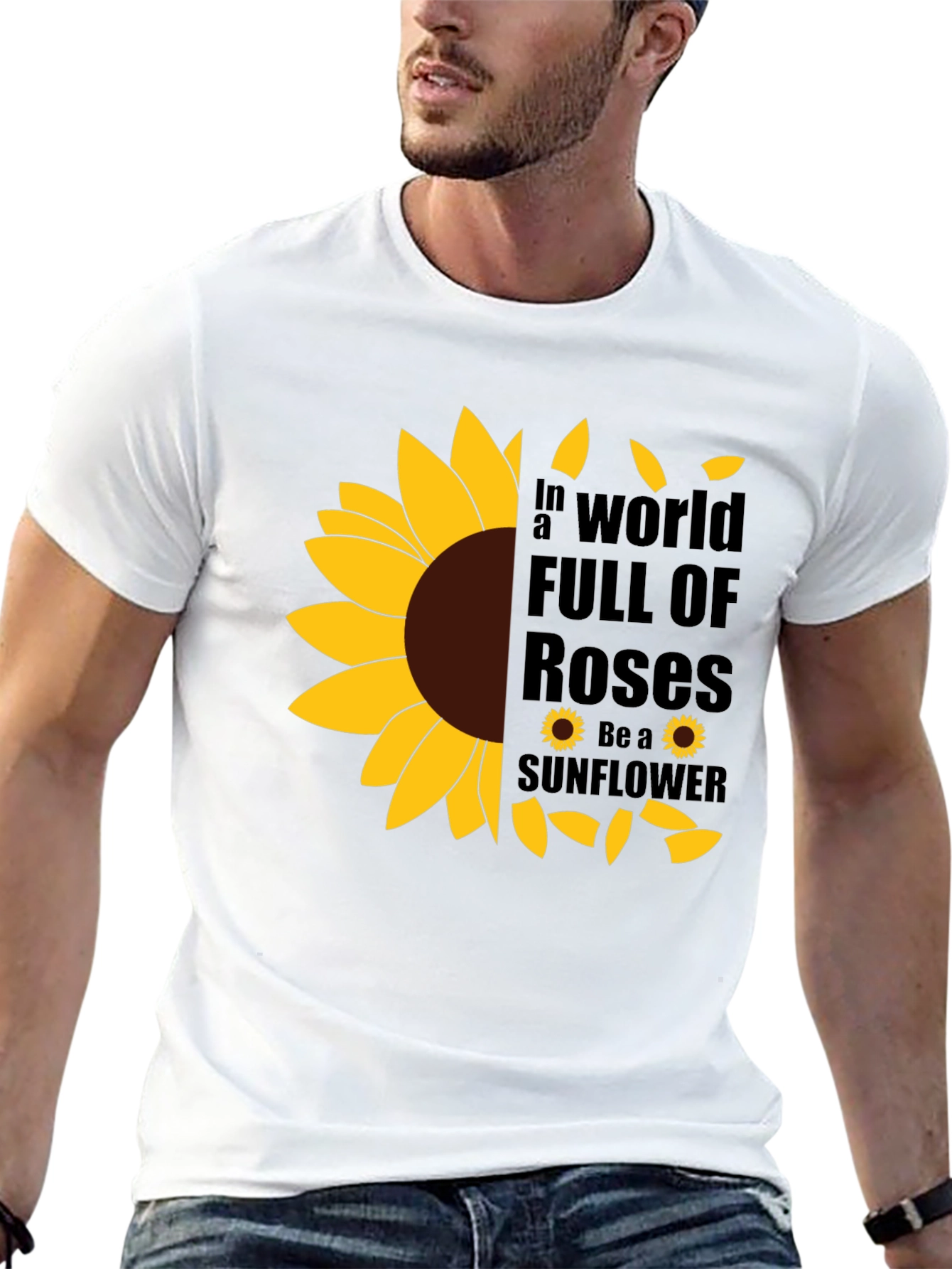 Sunflower Graphic T-Shirt - Be a Sunflower