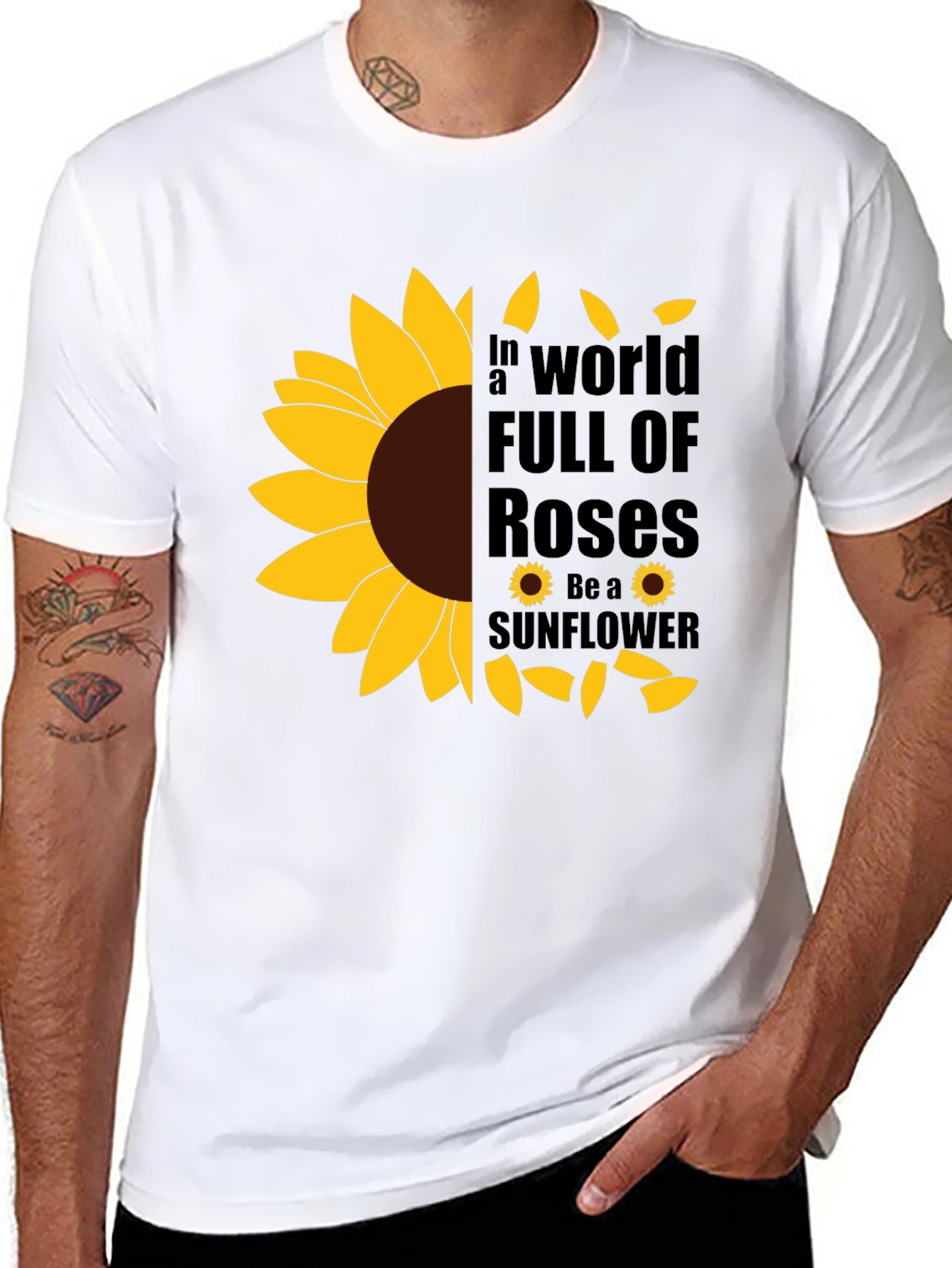 Sunflower Graphic T-Shirt - Be a Sunflower