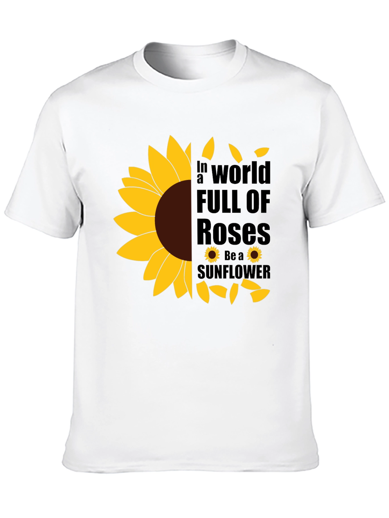 Sunflower Graphic T-Shirt - Be a Sunflower