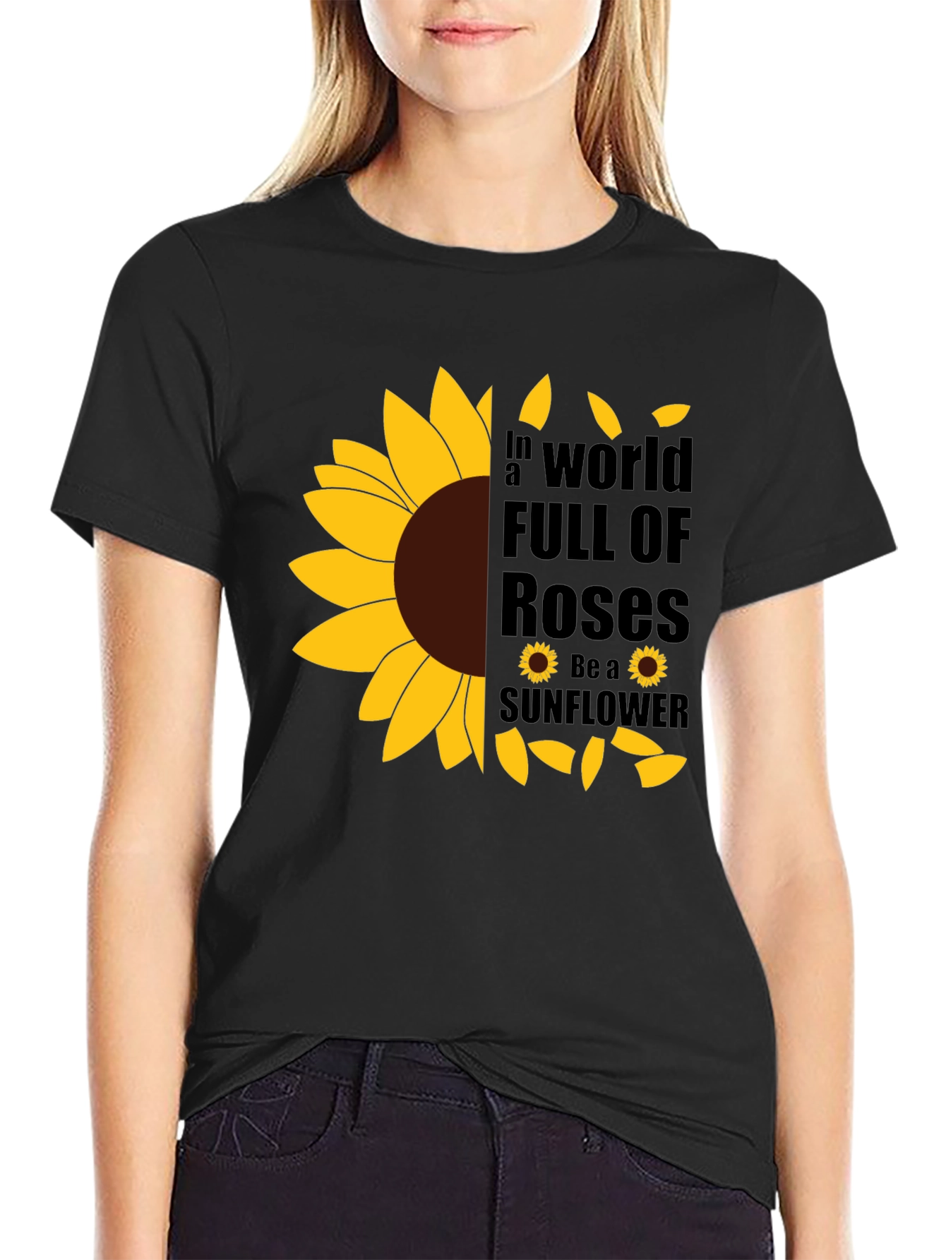Sunflower Graphic T-Shirt - Be a Sunflower