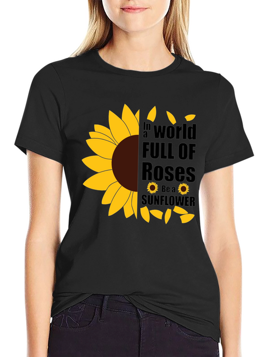 Sunflower Graphic T-Shirt - Be a Sunflower