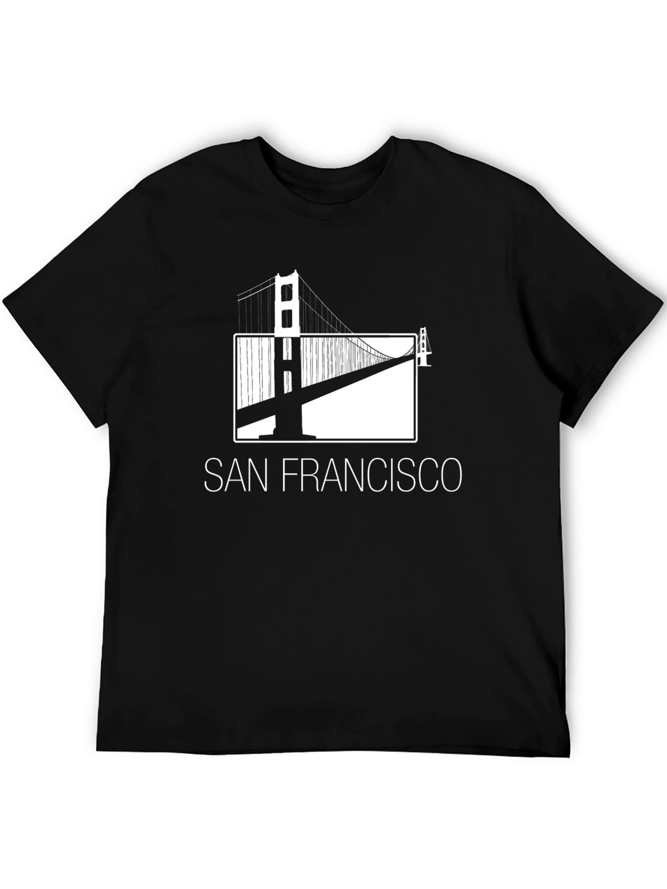 San Francisco Bridge Graphic Tee - Black T-Shirt