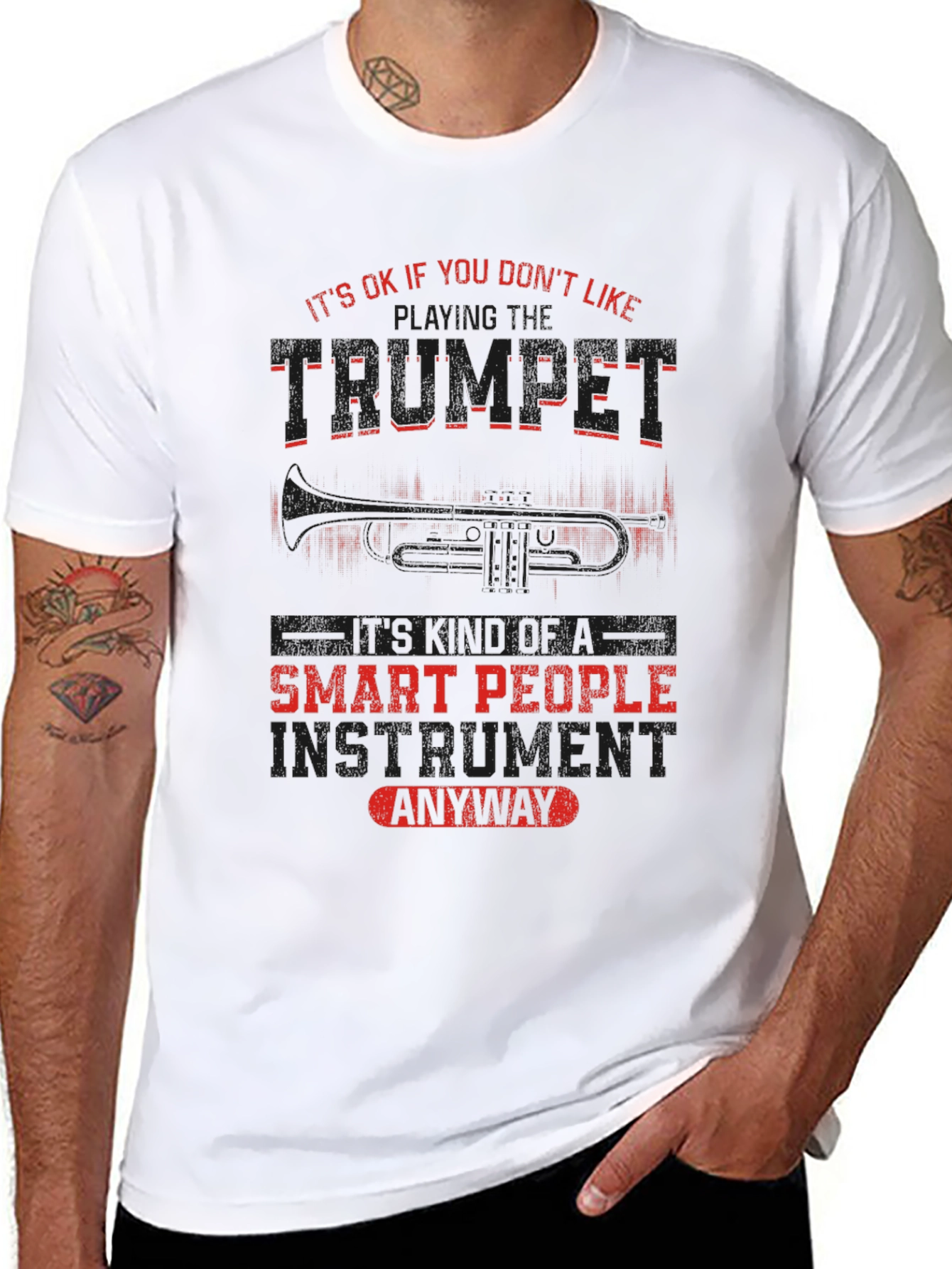 Trumpet Player Smart People Music T-Shirt