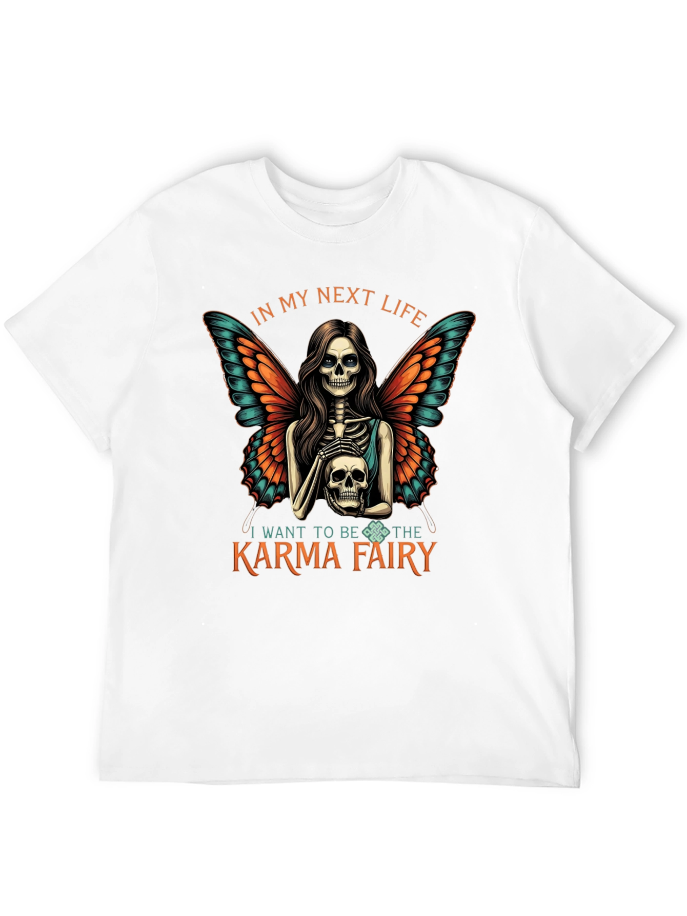 Karma Fairy T-Shirt - Next Life Skeleton Wings Tee