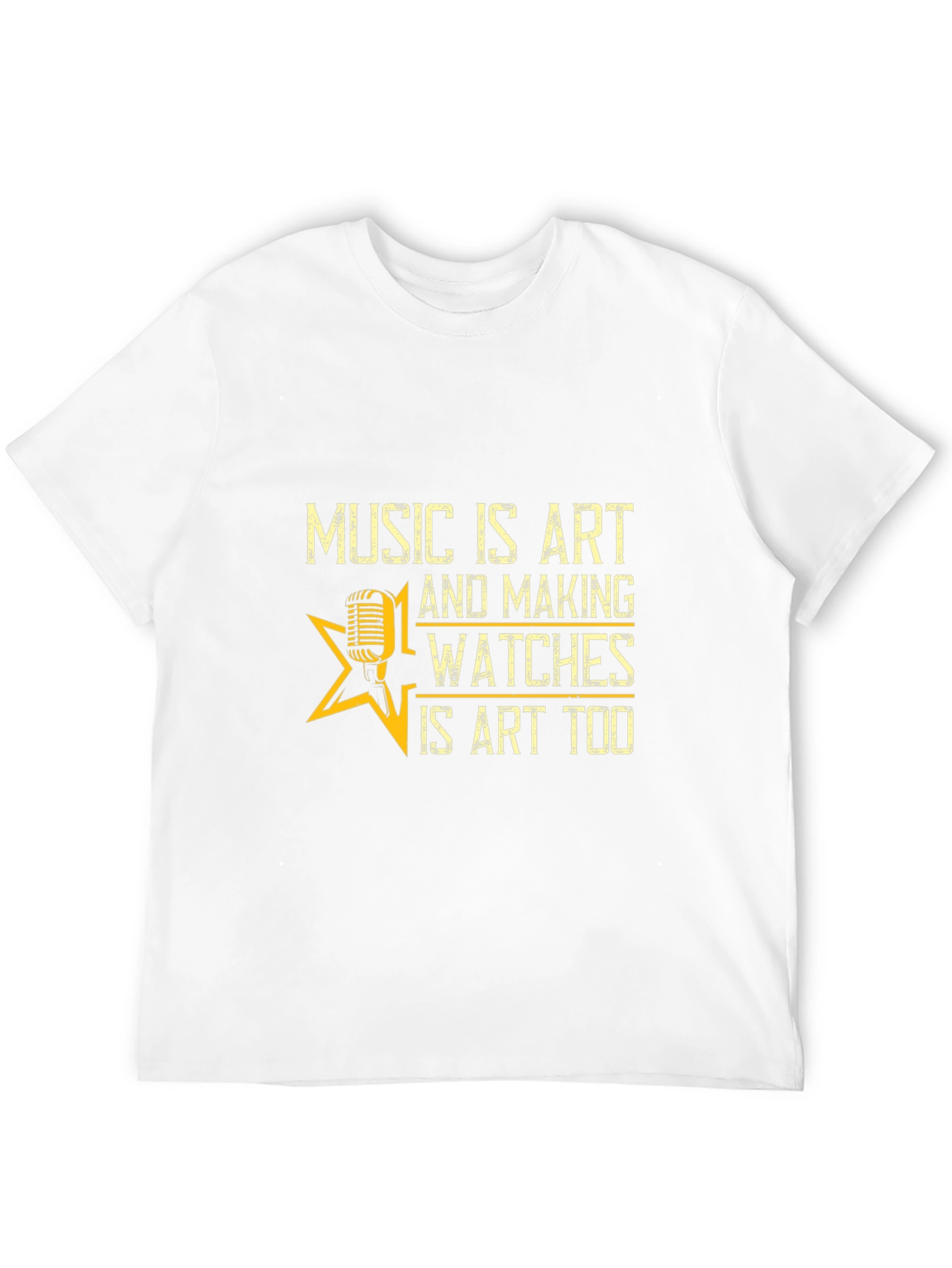 Music and Watches Art T-Shirt