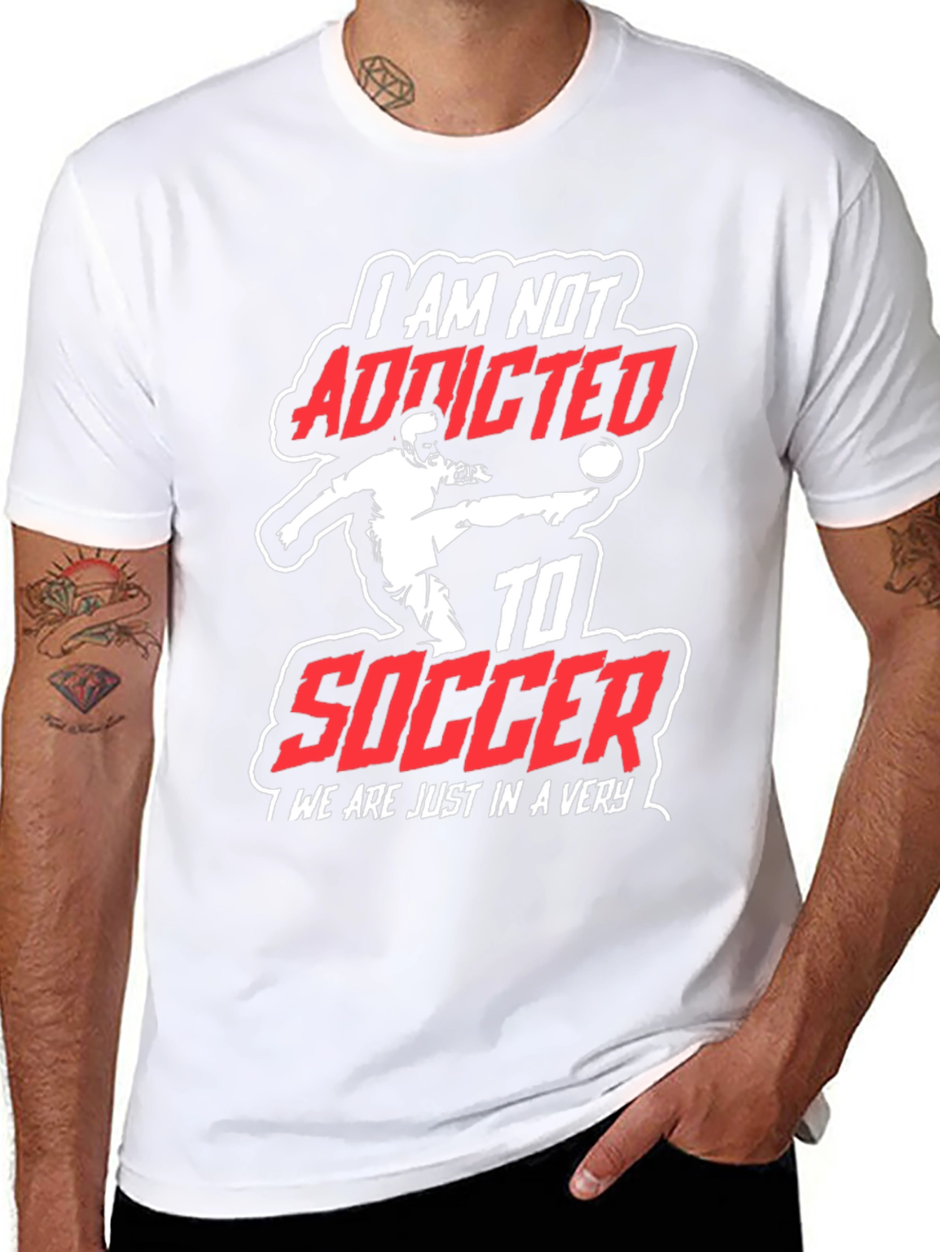 Soccer Addicted T-Shirt: Passionate Fan Apparel