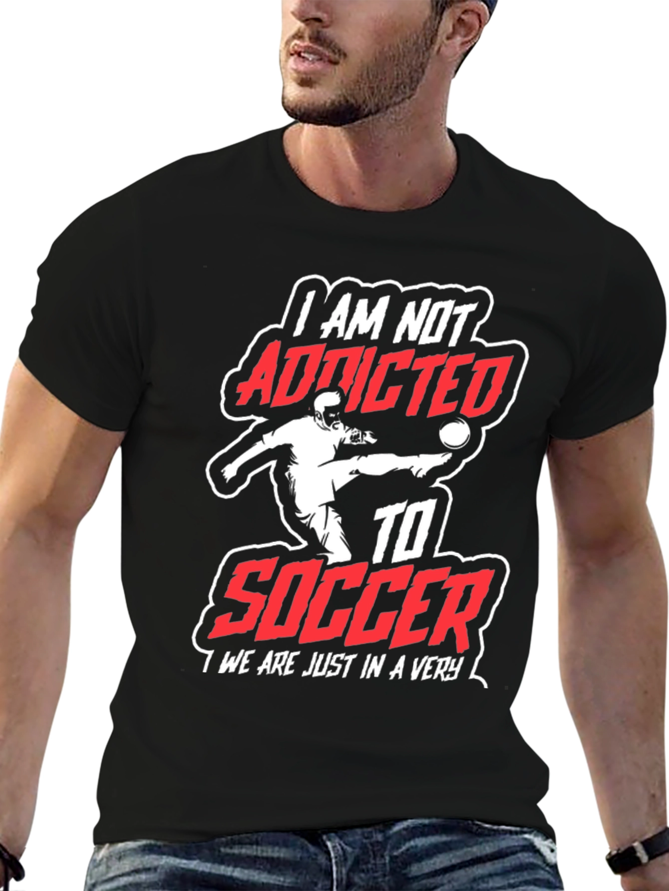 Soccer Addicted T-Shirt: Passionate Fan Apparel