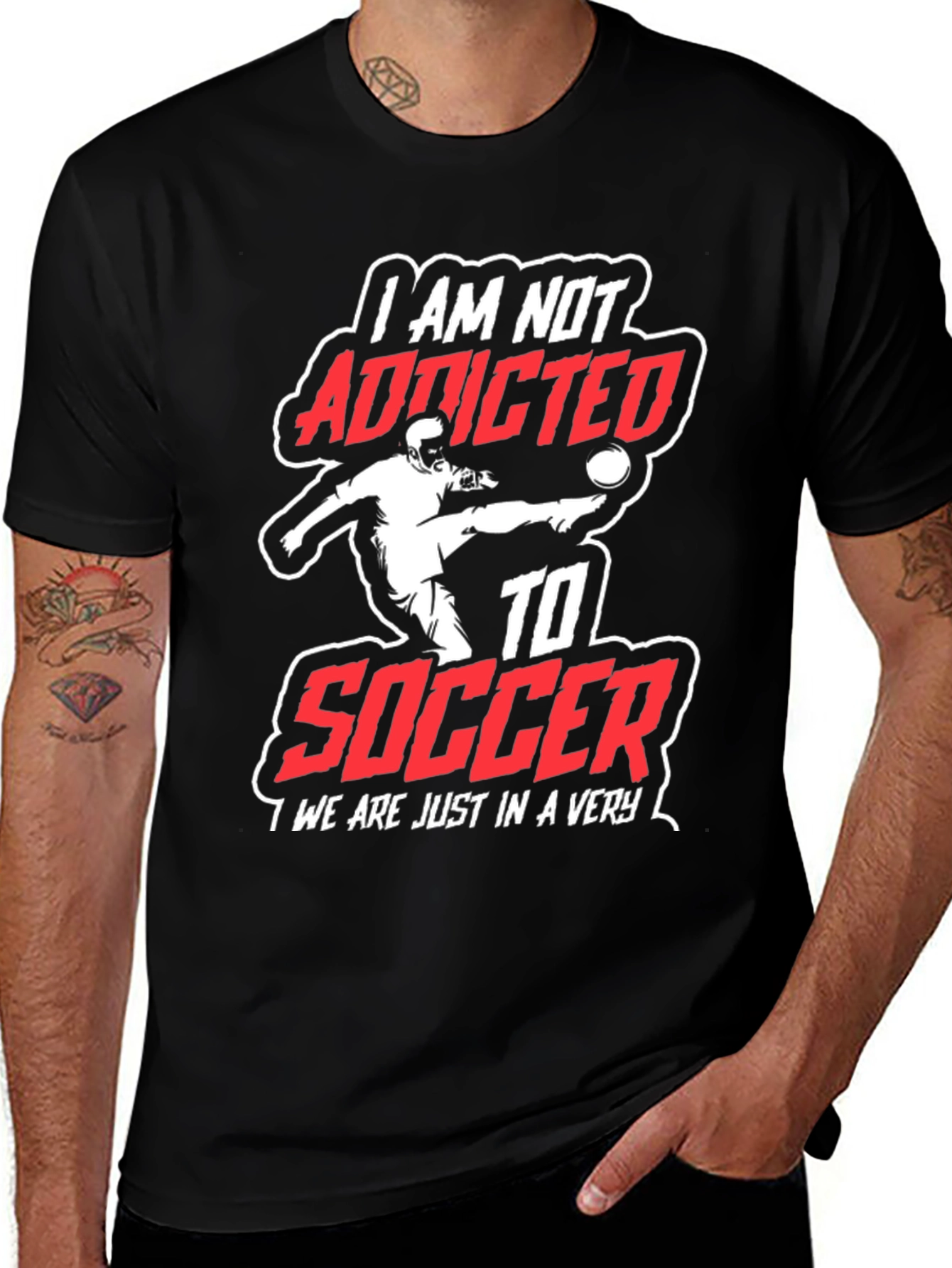 Soccer Addicted T-Shirt: Passionate Fan Apparel