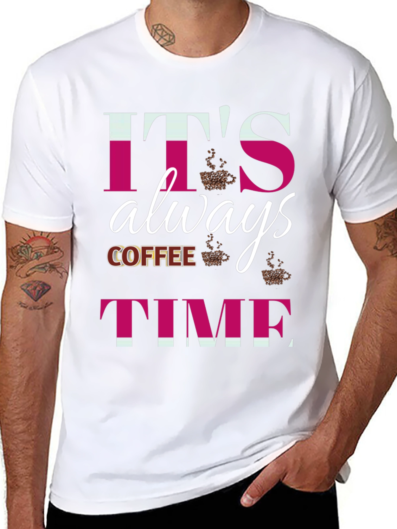 Its Always Coffee Time Graphic T-Shirt