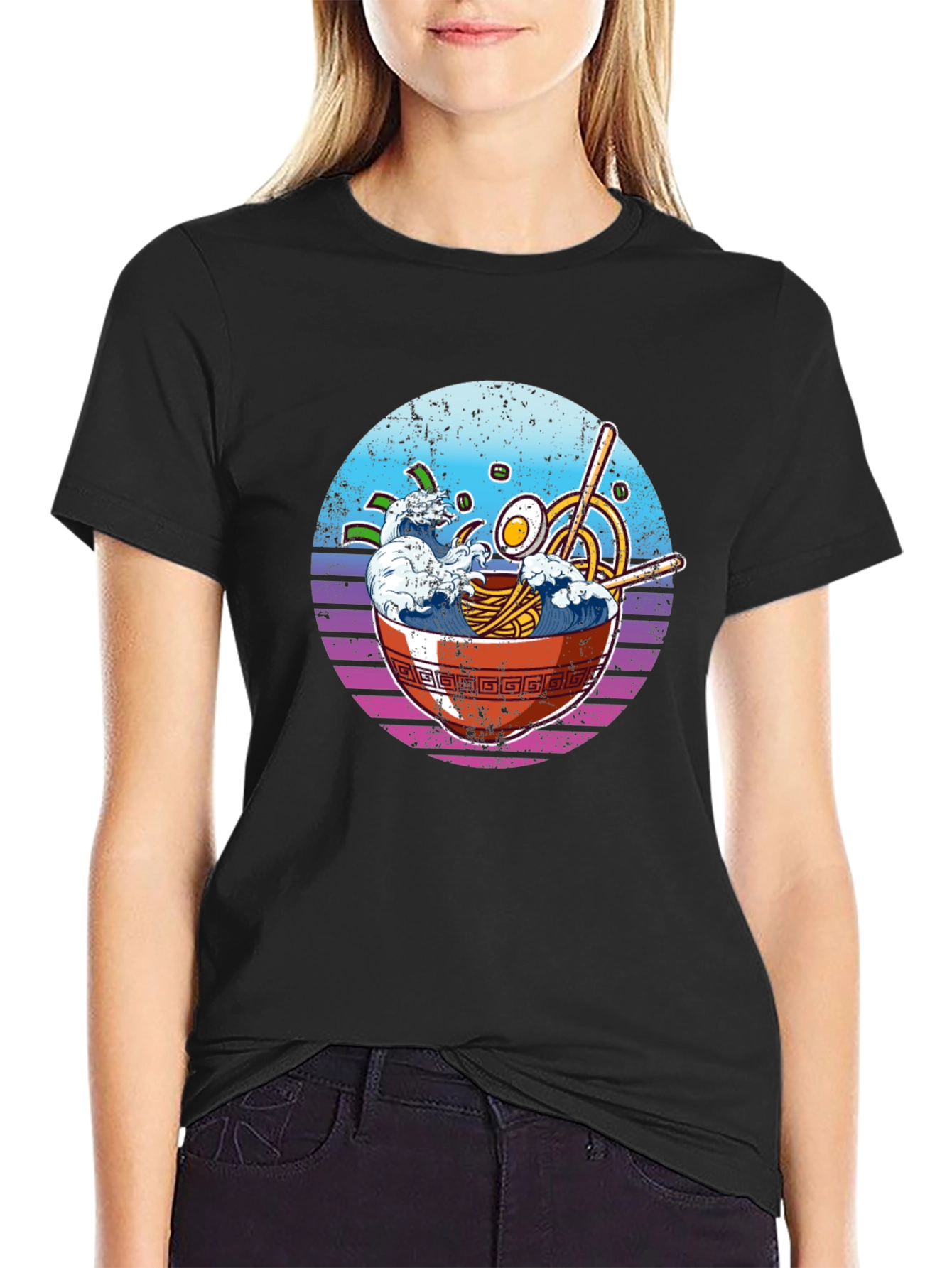 Ramen Wave T-Shirt - Unique Graphic Tee
