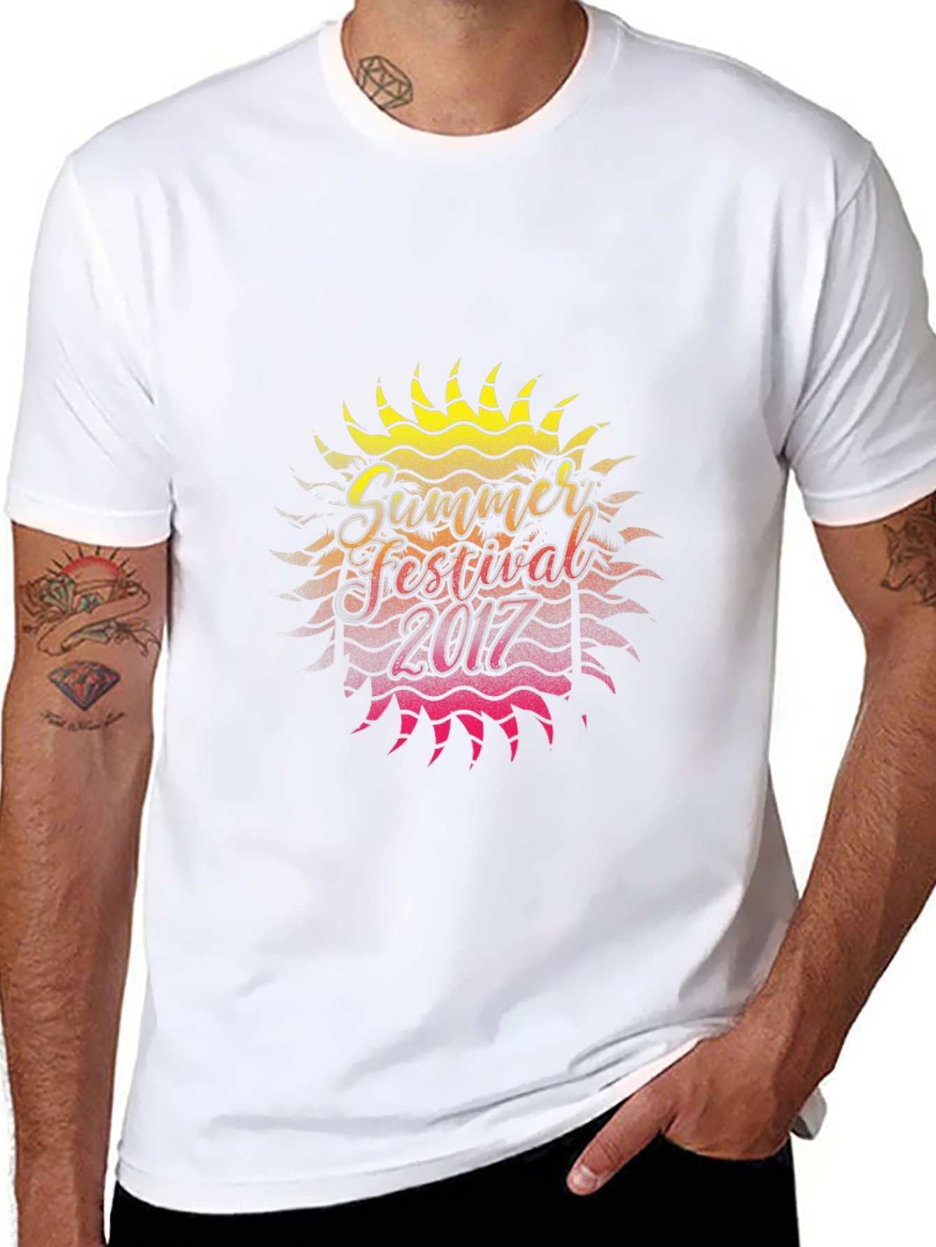 Summer Festival 2017 Graphic Black T-Shirt