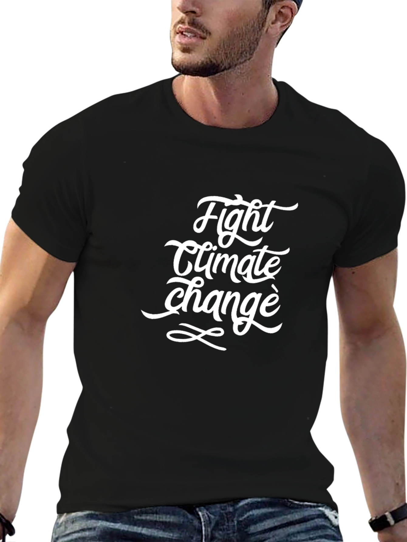 Fight Climate Change Graphic Tee - Black