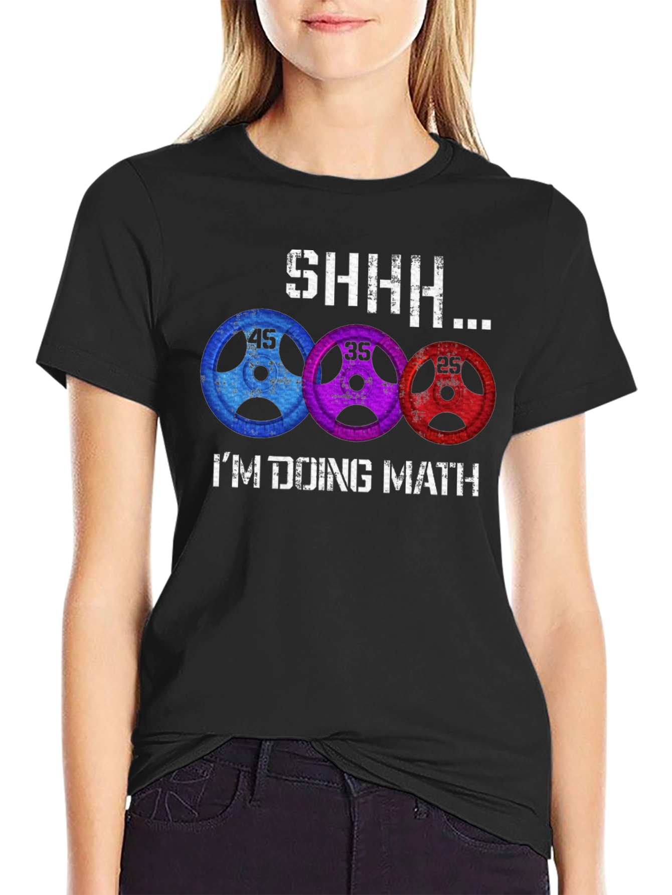 Funny Gym Shirt - Im Doing Math