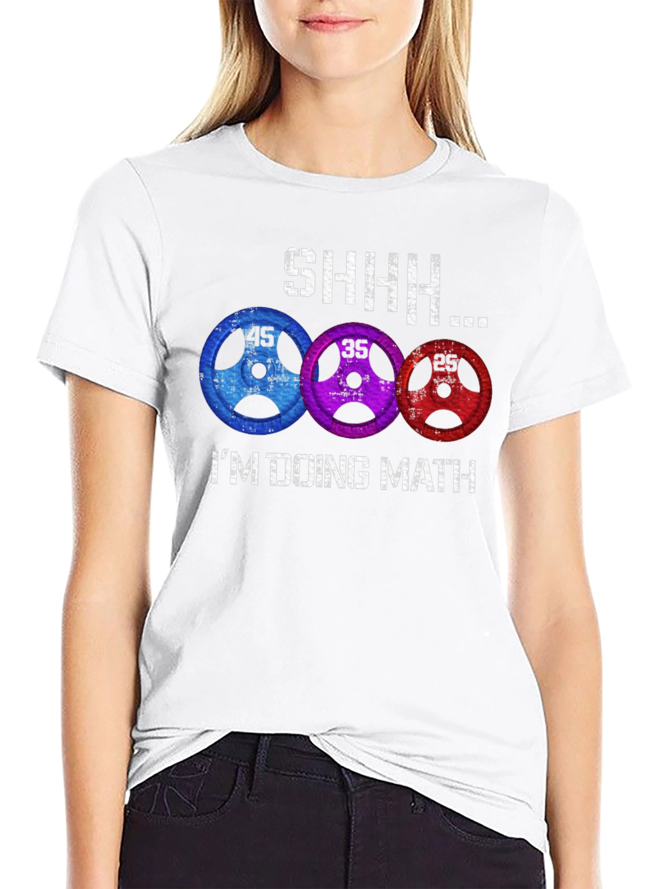 Funny Gym Shirt - Im Doing Math