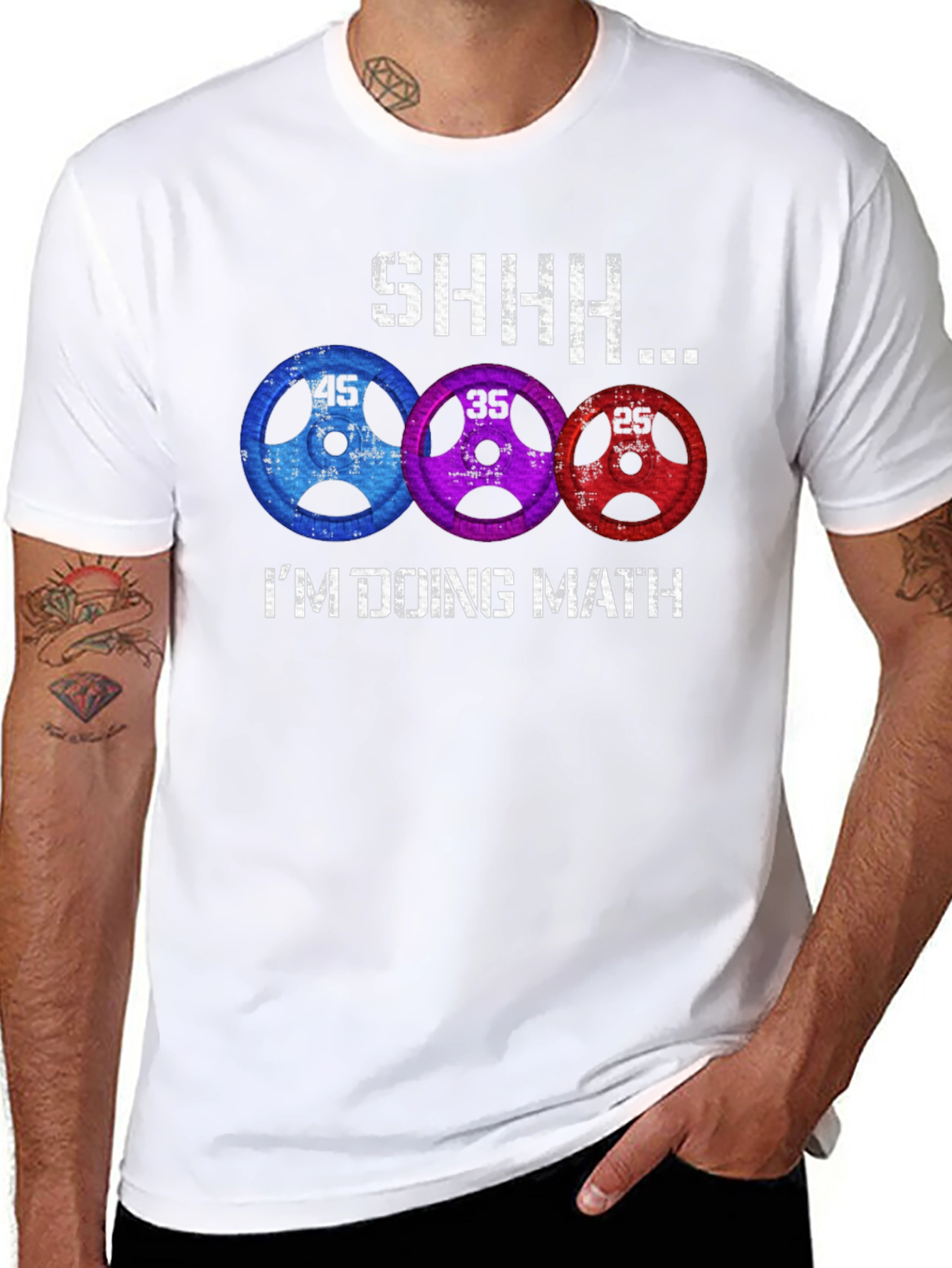 Funny Gym Shirt - Im Doing Math